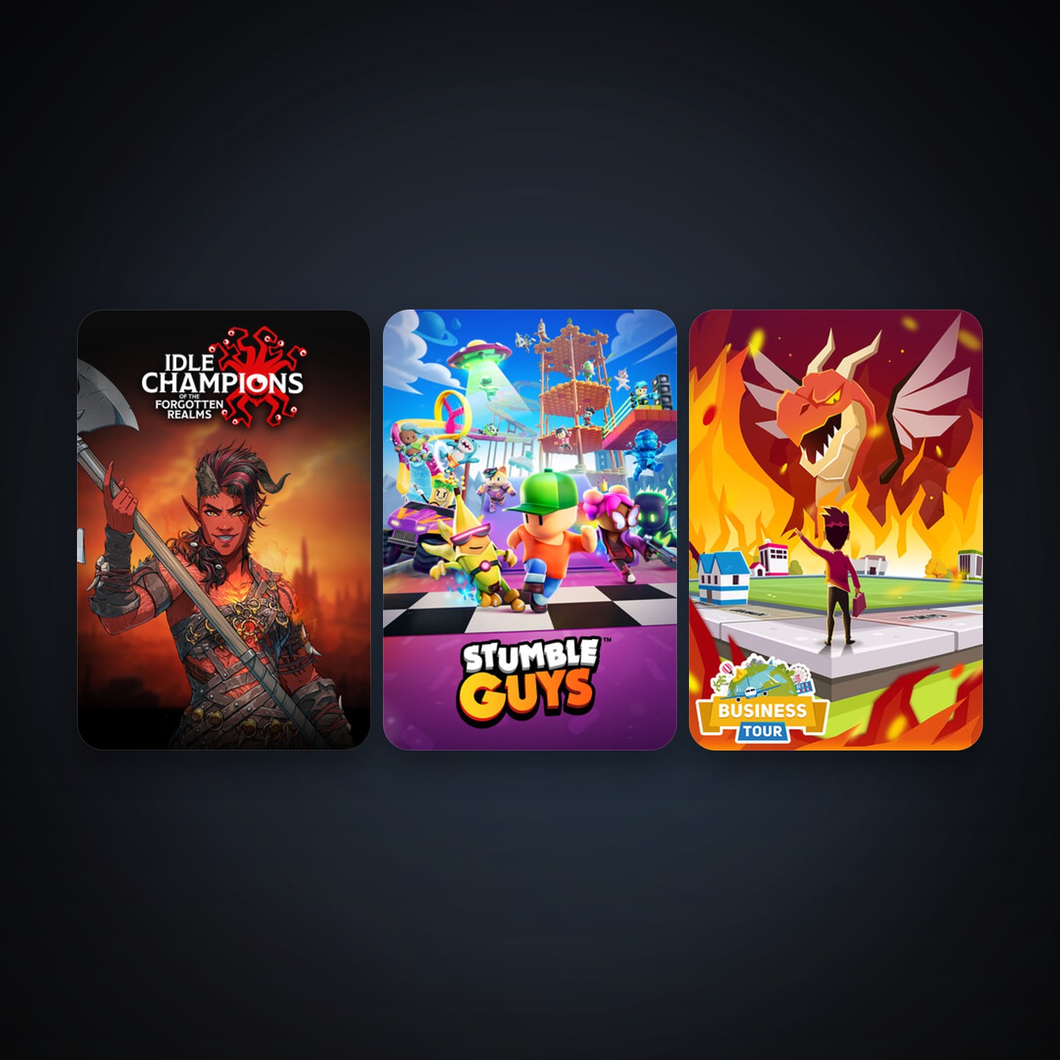 Business Tour - Board Game with Online Multiplayer + Idle Champions of the Forgotten Realms, 4 games, clean — HabibiAccounts