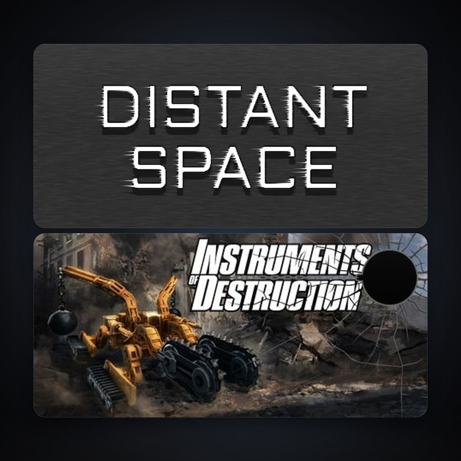 Distant Space + Instruments of Destruction, 4 games, clean — HabibiAccounts