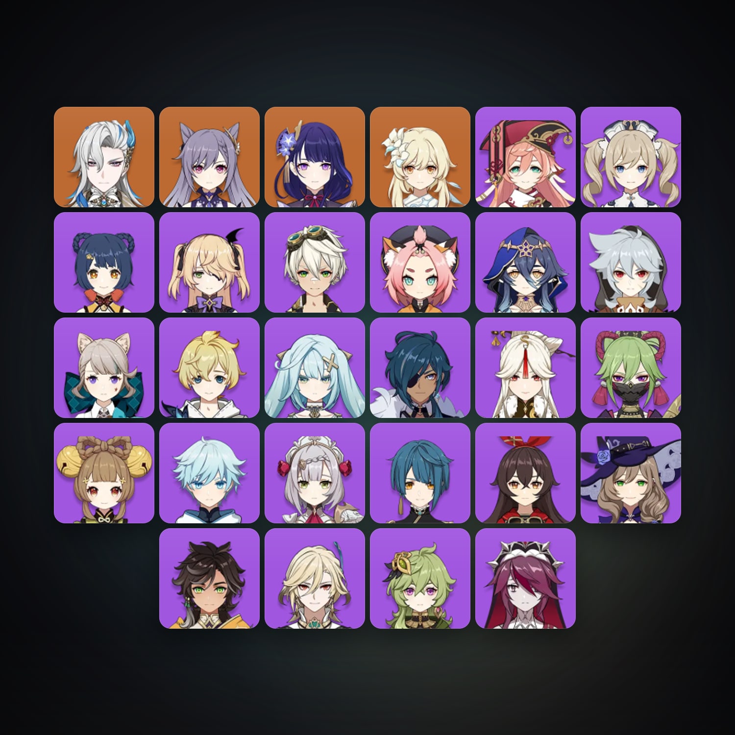 Genshin Impact | AR 40 | 28 Chars | 3× 5★ — Genshin / miHoYo Account — HabibiAccounts