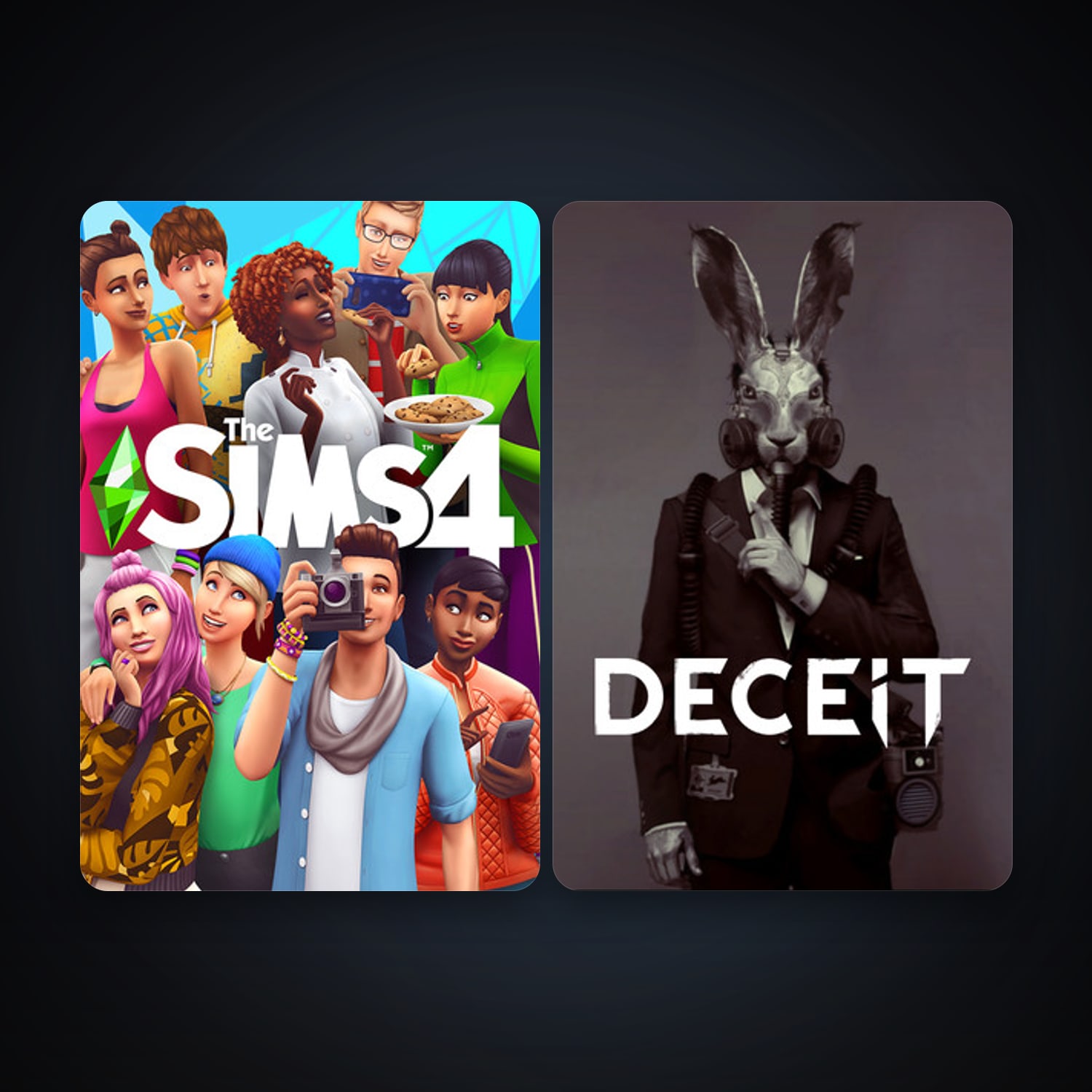 Deceit + The Sims 4, 5 games, clean — HabibiAccounts