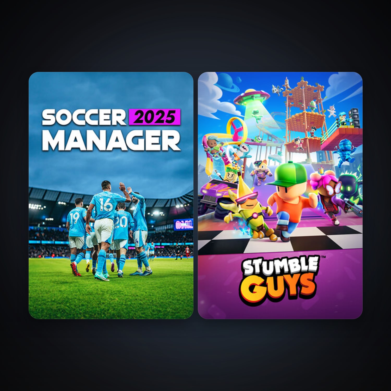 Stumble Guys + Soccer Manager 2027, 3 games, clean — HabibiAccounts
