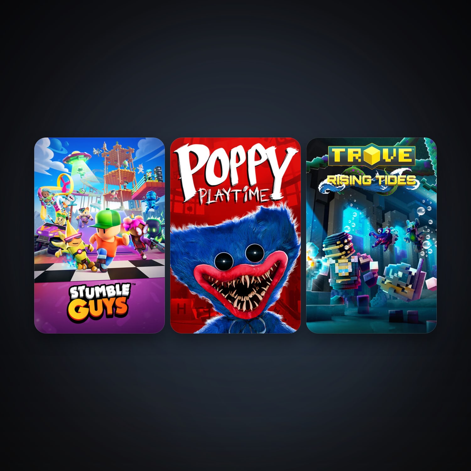 Trove + Stumble Guys, 4 games, clean — HabibiAccounts