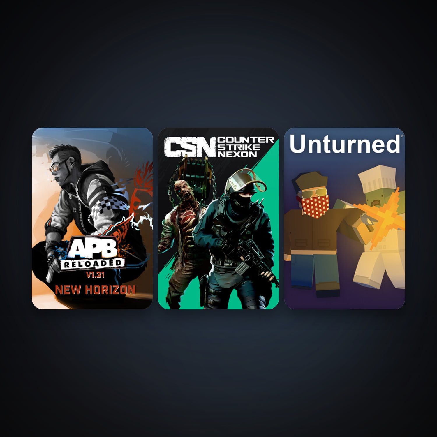 APB Reloaded + Counter-Strike Nexon: Studio, 9 games, clean — HabibiAccounts