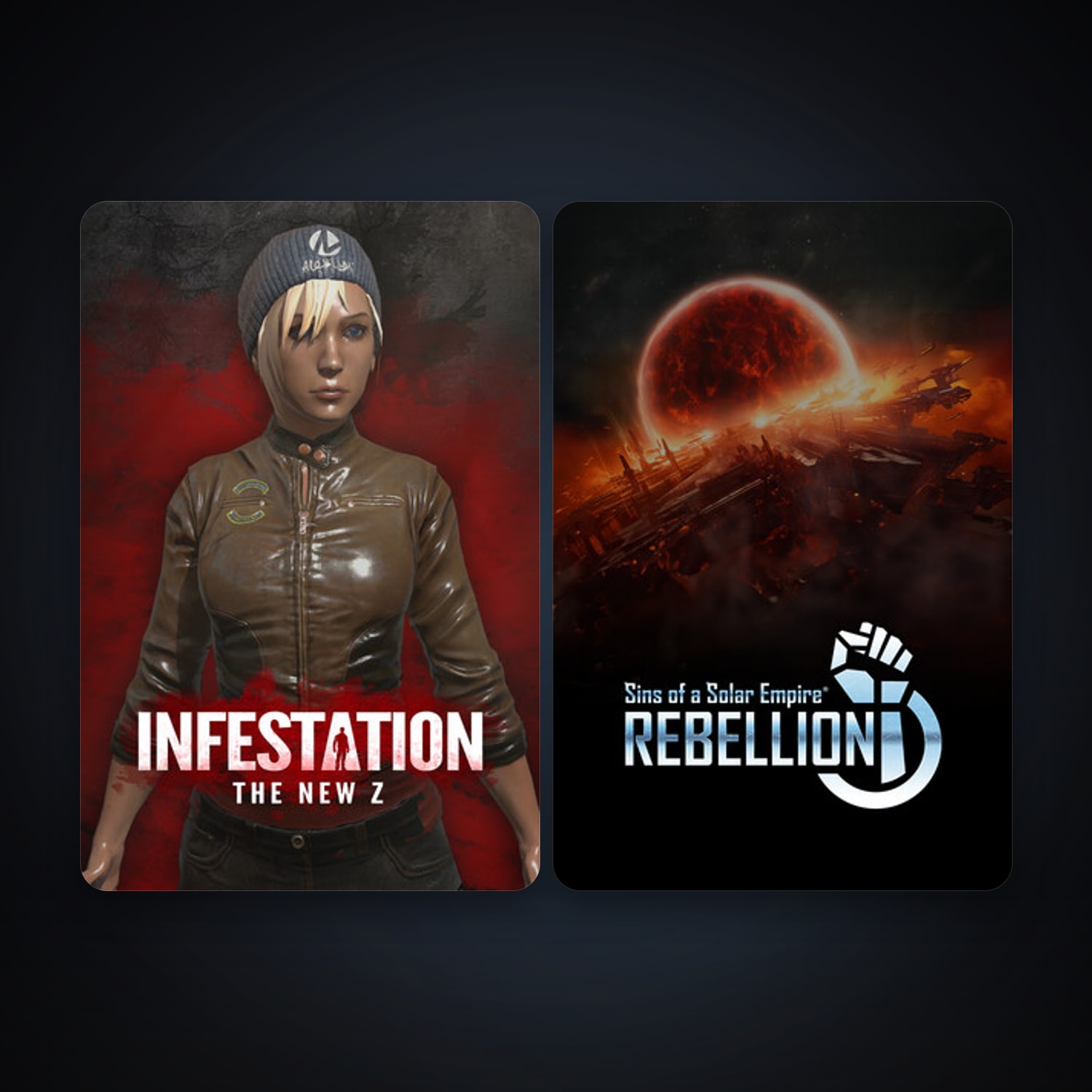 Sins of a Solar Empire: Rebellion + Infestation: The New Z, 6 games, clean — HabibiAccounts