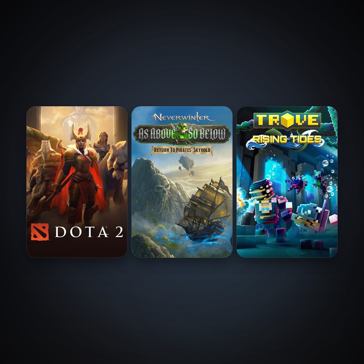 Dota 2 + Neverwinter, 13 games, clean — HabibiAccounts