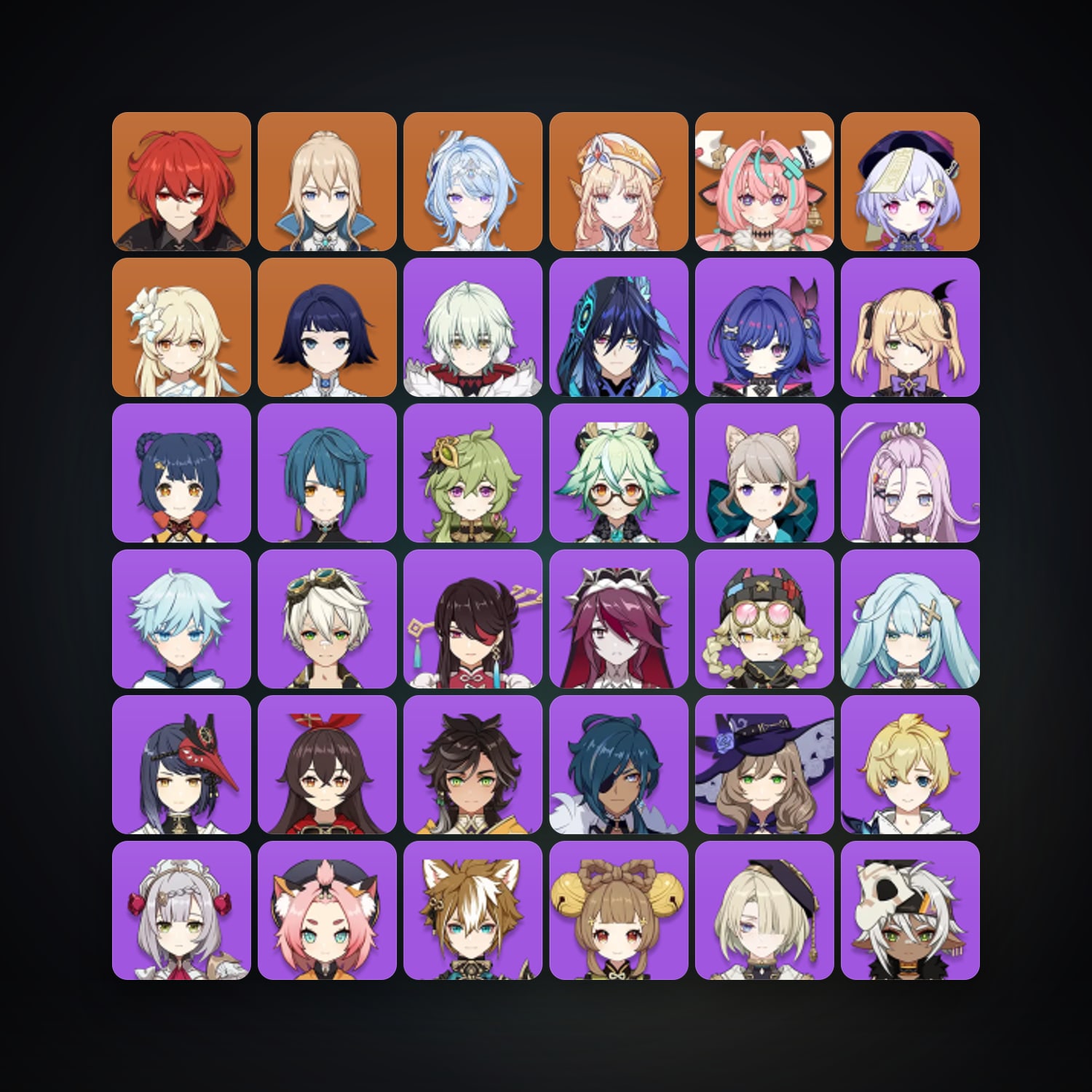 Genshin Impact | AR 56 | 45 Chars | 6× 5★ — Genshin / miHoYo Account — HabibiAccounts