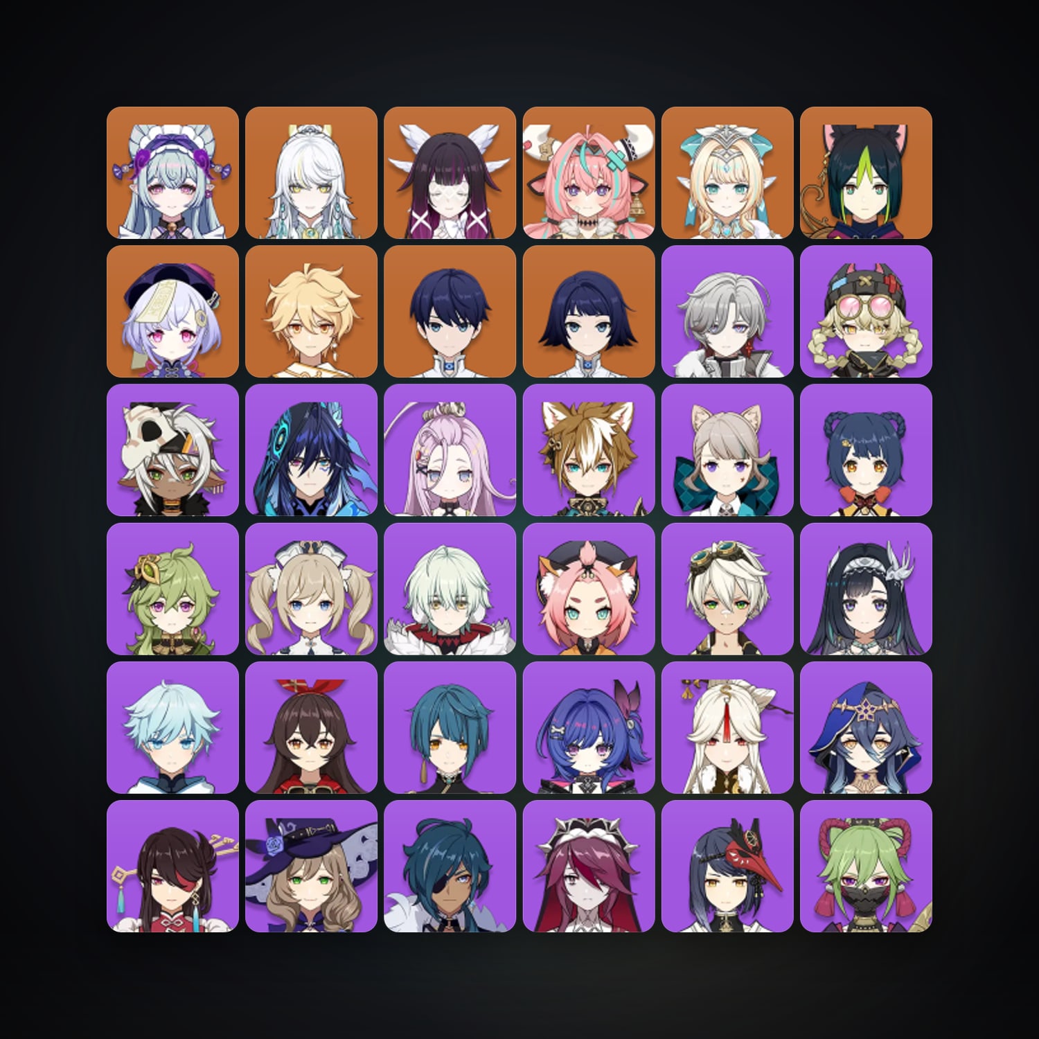 Genshin Impact | AR 55 | 42 Chars | 7× 5★ — Genshin / miHoYo Account — HabibiAccounts