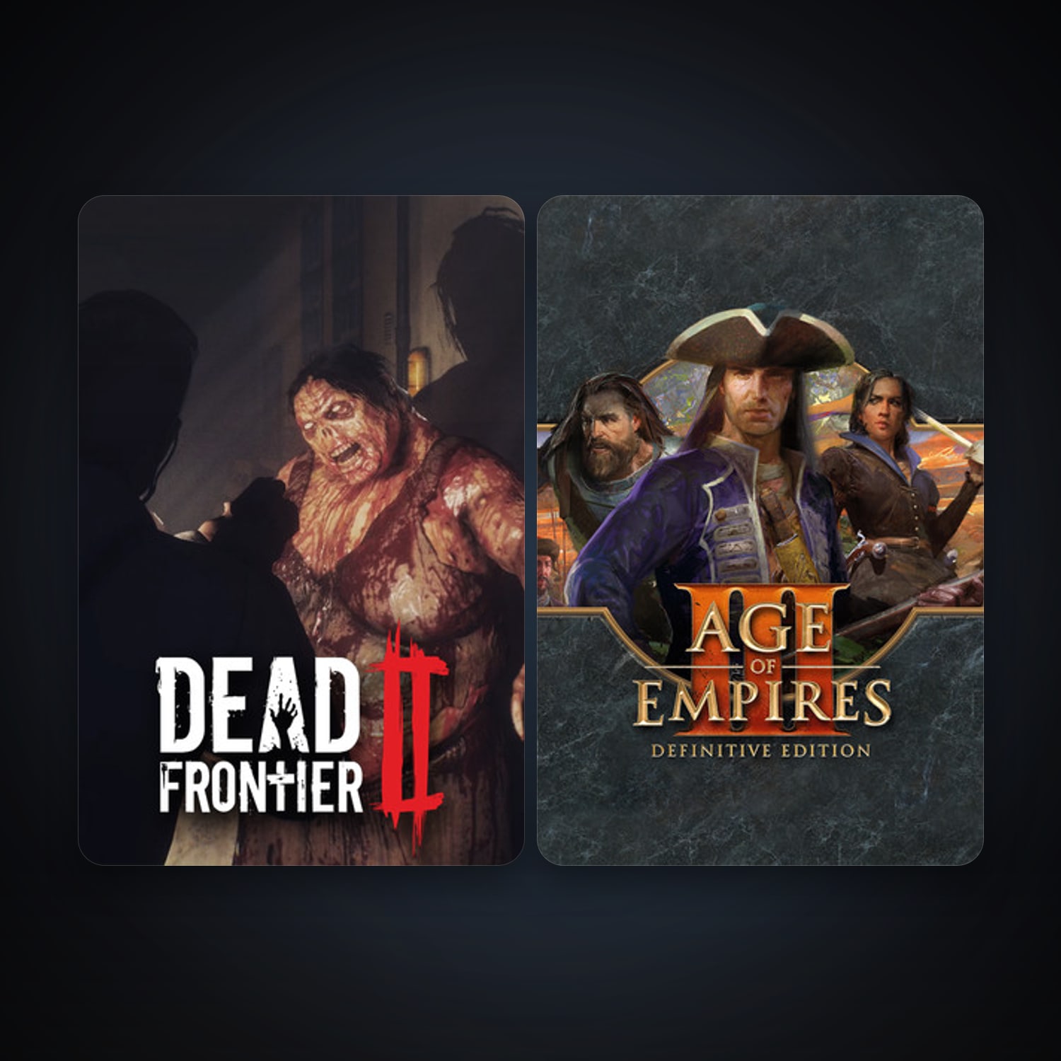 Dead Frontier 2 + Age of Empires III: Definitive Edition, 3 games, clean — HabibiAccounts