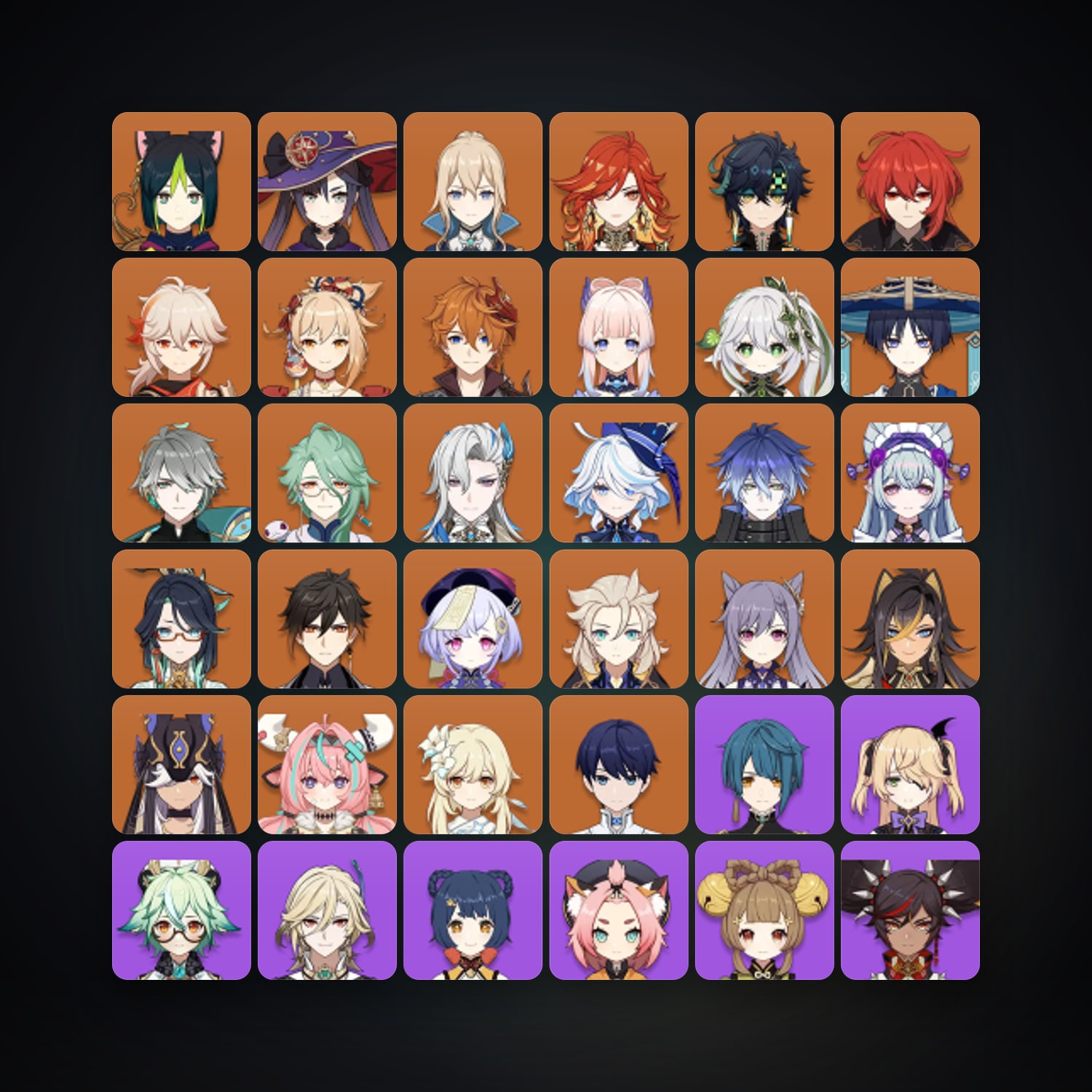 جينشن إمباكت | AR 60 | 72 شخصية | 26× 5★ — HabibiAccounts