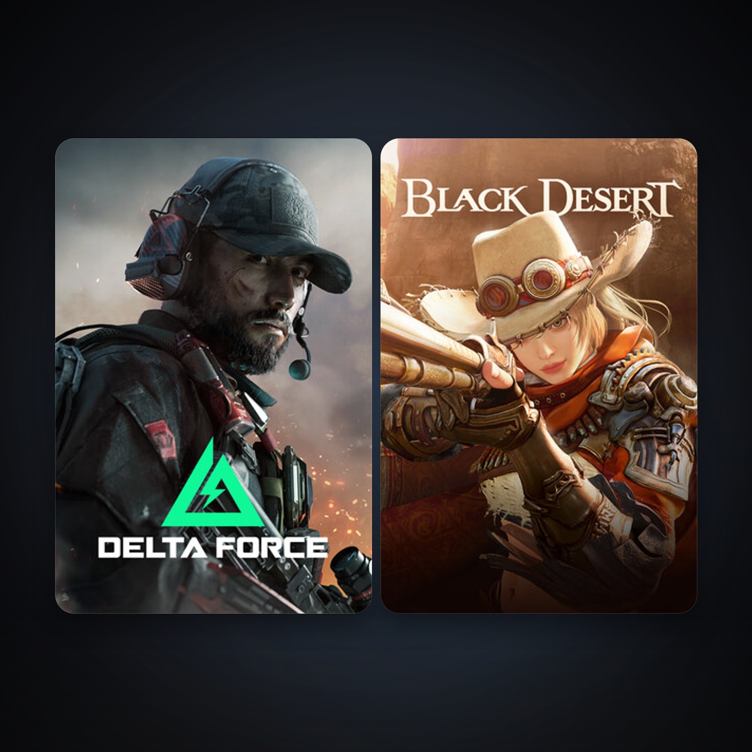 Black Desert Online + Delta Force: Hawk Ops, 3 games, clean — HabibiAccounts