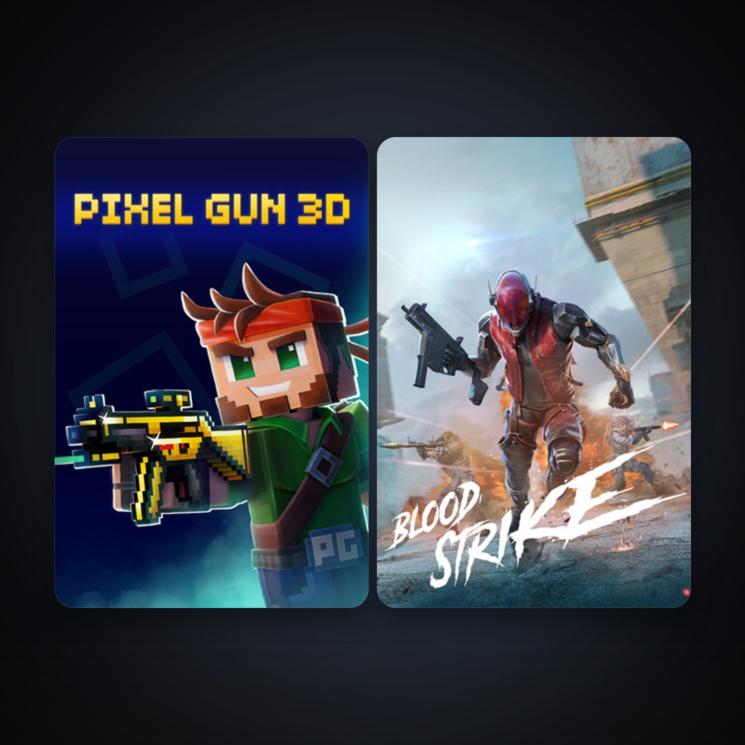 Pixel Gun 3D: PC Edition + Blood Strike, 4 games, clean — HabibiAccounts
