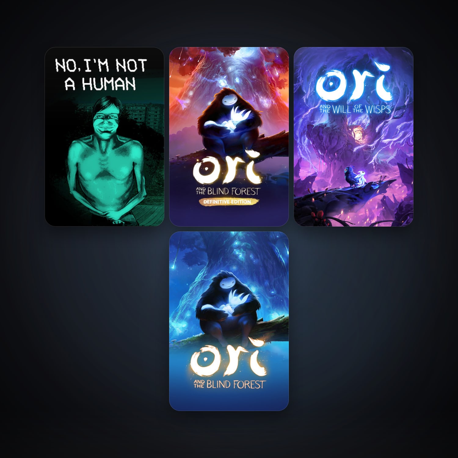 Ori and the Blind Forest + Ori and the Blind Forest: Definitive Edition, 5 games, clean — HabibiAccounts