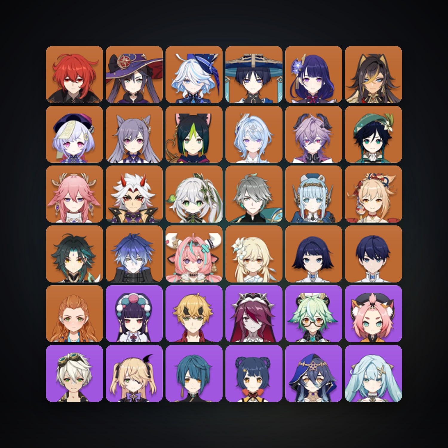 Genshin Impact | AR 60 | 72 Chars | 21× 5★ — Genshin / miHoYo Account — HabibiAccounts
