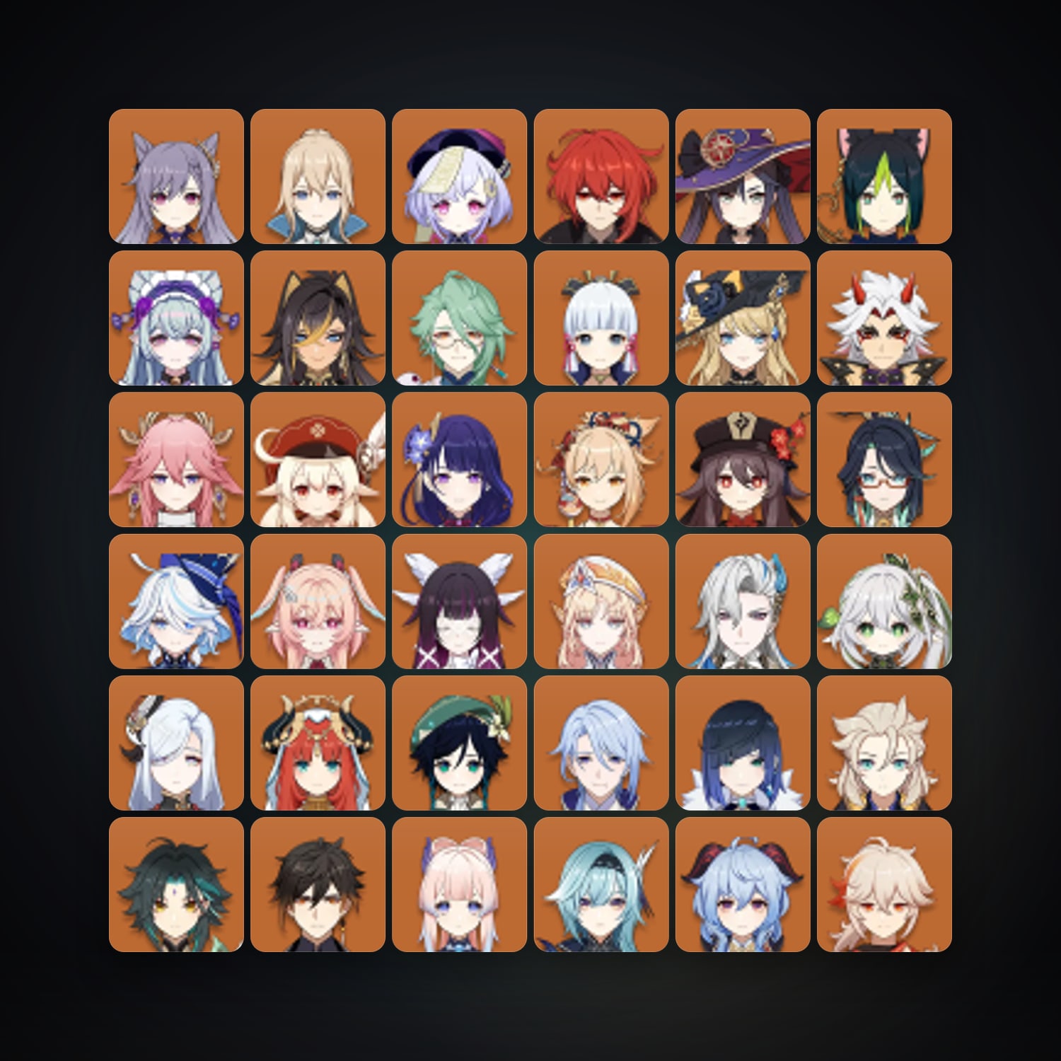 جينشن إمباكت | AR 60 | 117 شخصية | 63× 5★ — HabibiAccounts
