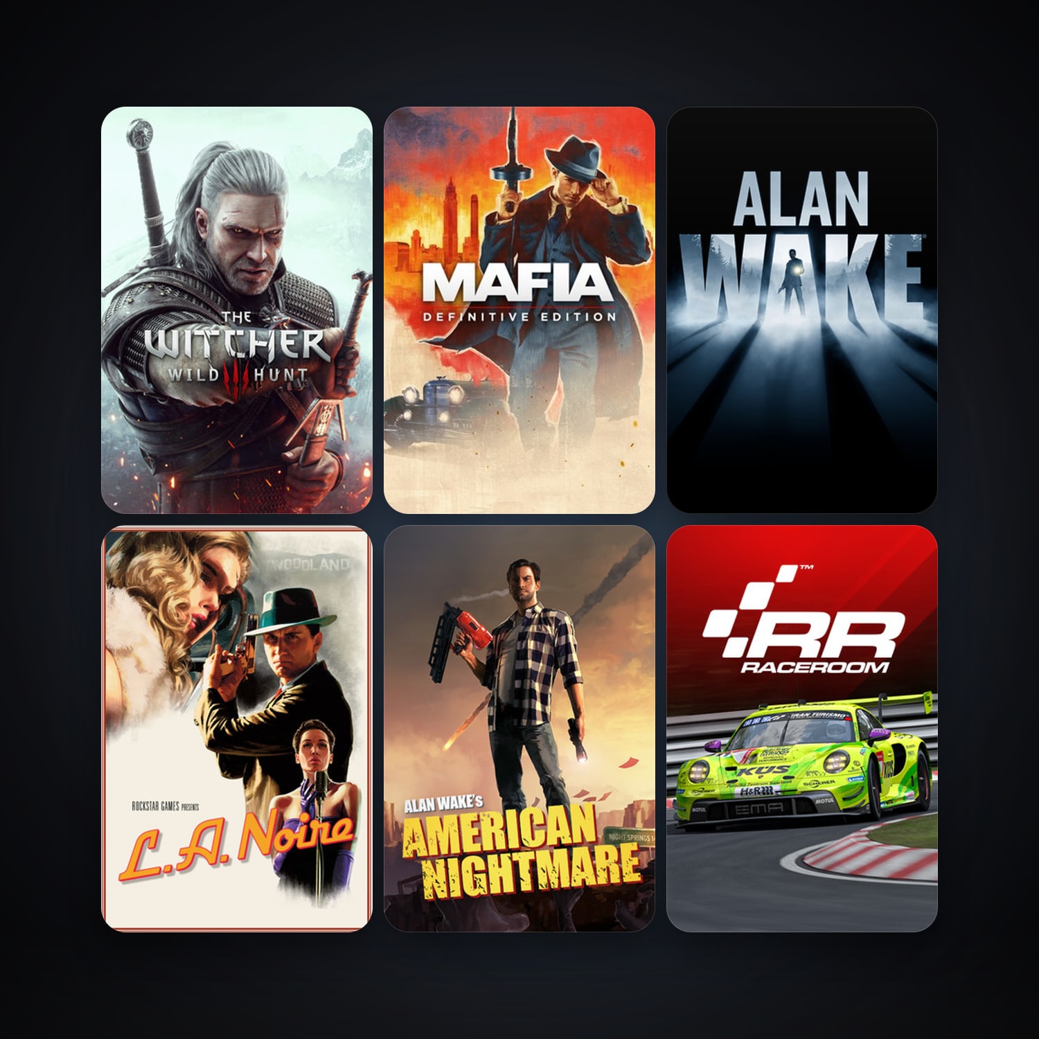 Alan Wake + L.A. Noire, 9 games, clean — HabibiAccounts