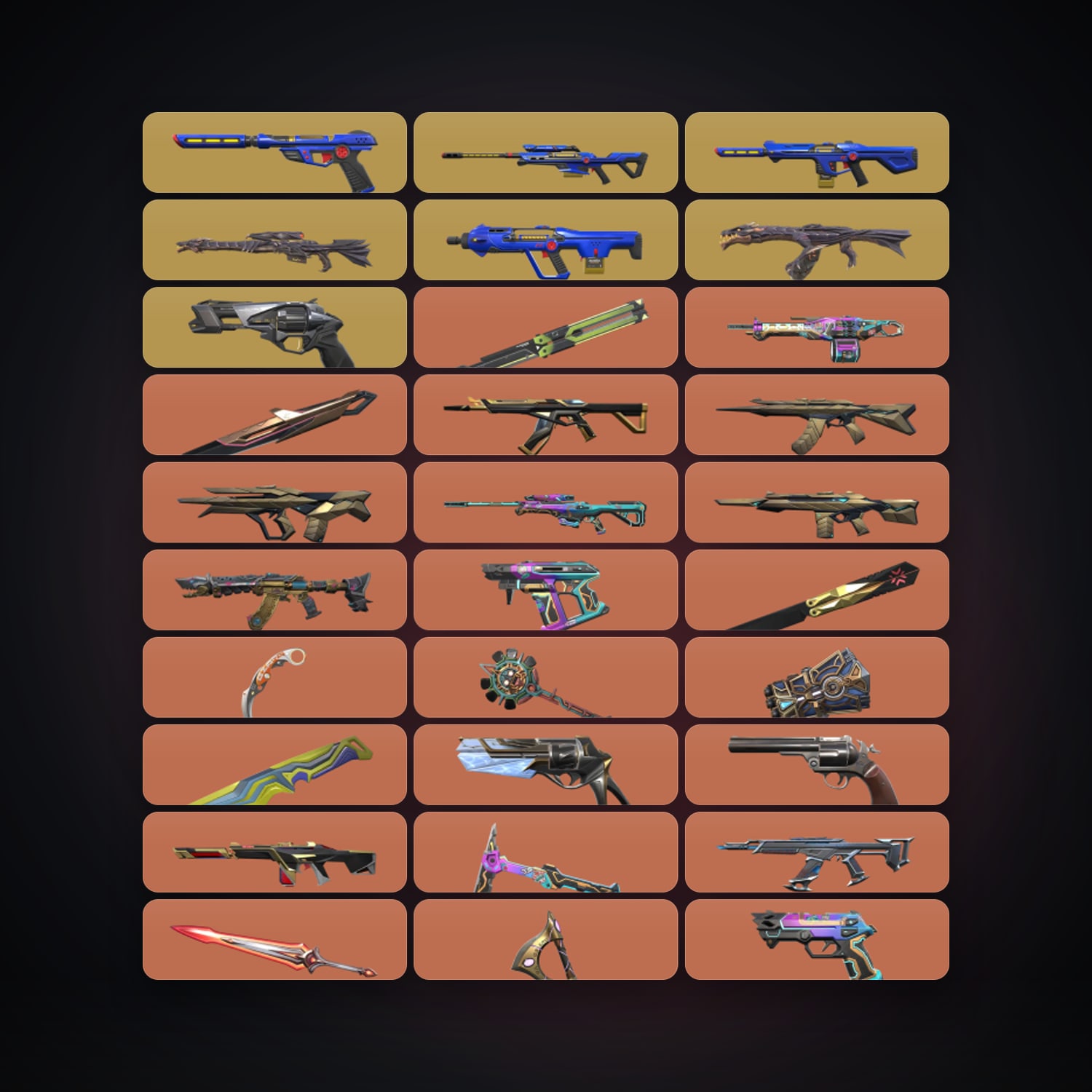 EU Gold 2 locker — 17 knives, 211 skins, lvl 284 — HabibiAccounts