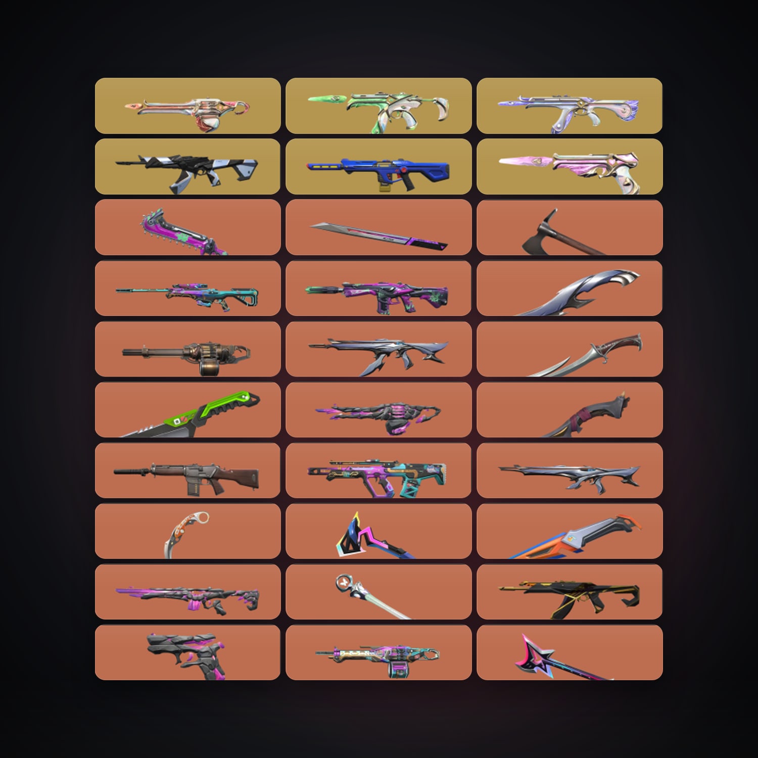 EU Plat 3 locker — 21 knives, 250 skins, lvl 509 — HabibiAccounts