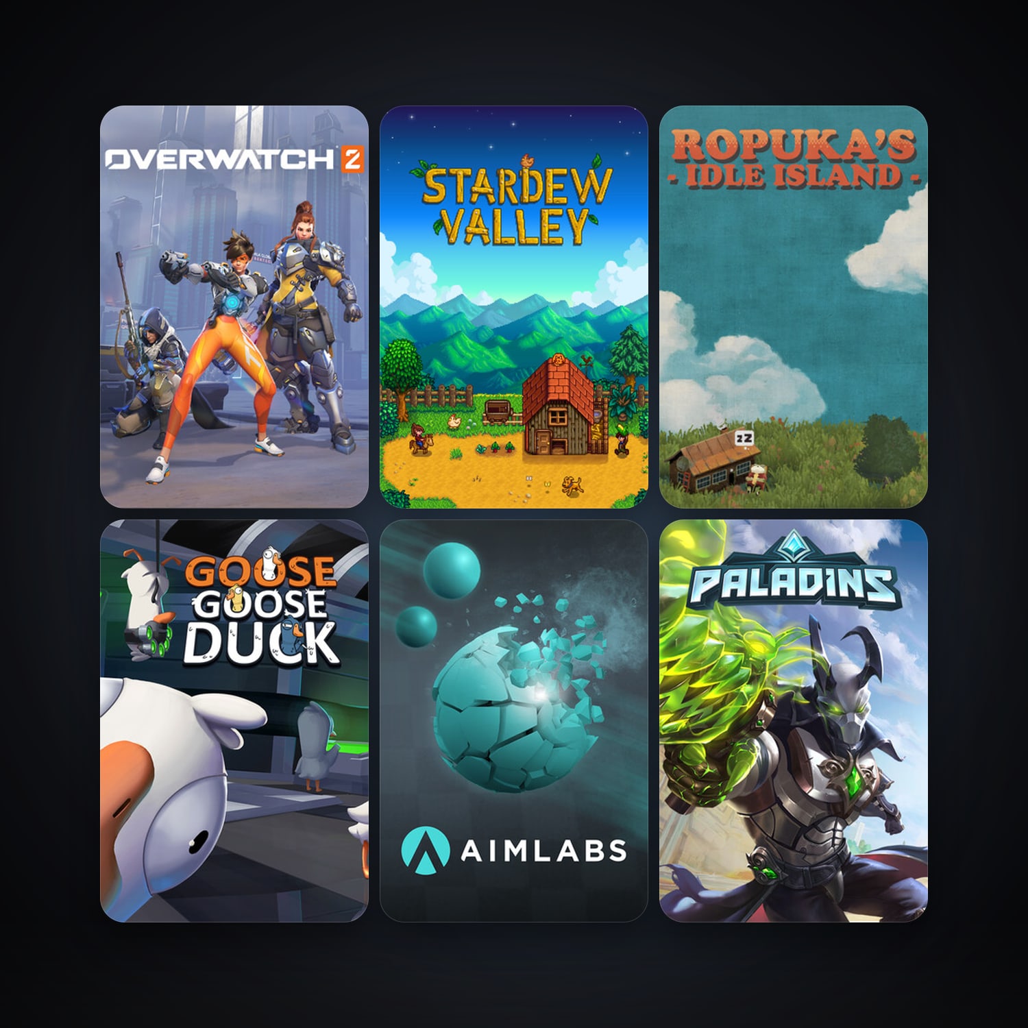 Stardew Valley + Paladins, 11 games, clean — HabibiAccounts