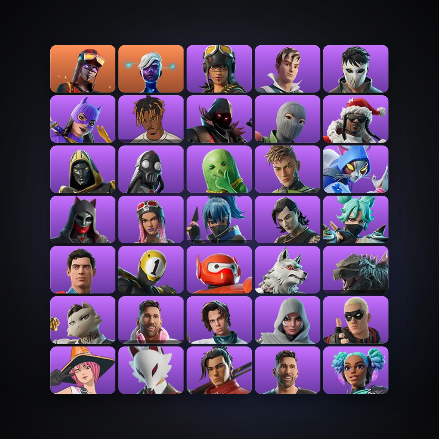 حساب فورتنايت Renegade Raider وBlaze، لوكر 61 سكن، لفل 1556، 62 فوز — HabibiAccounts