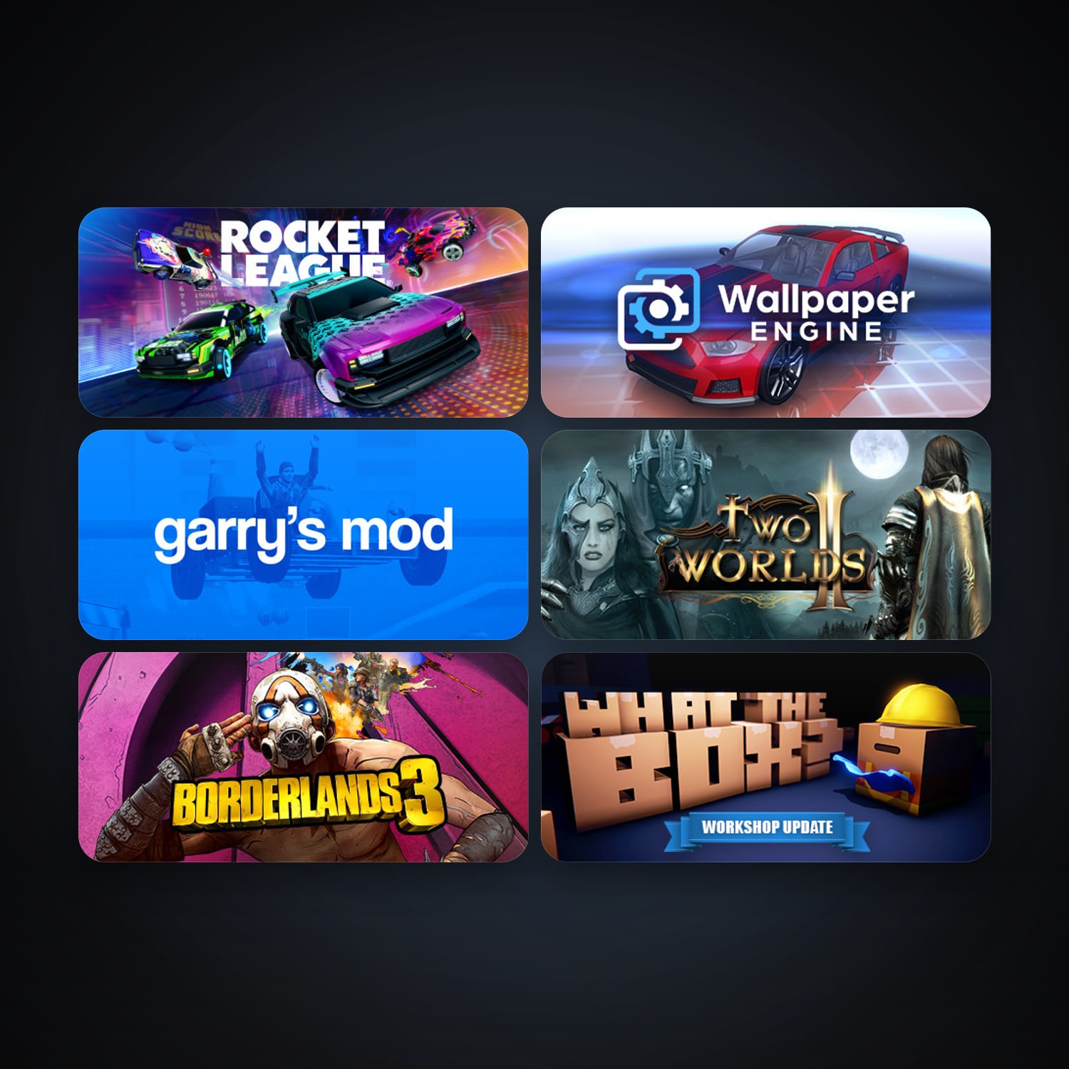 Garry's Mod + Two Worlds II HD, 7 games, clean — HabibiAccounts