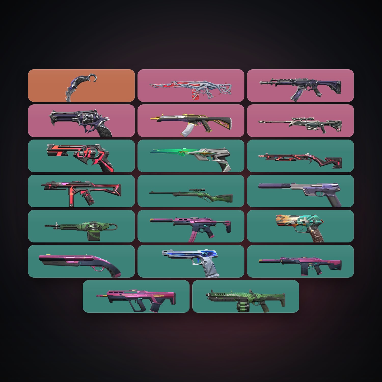 EU Gold 1 locker — 1 knives, 20 skins, lvl 102 — HabibiAccounts