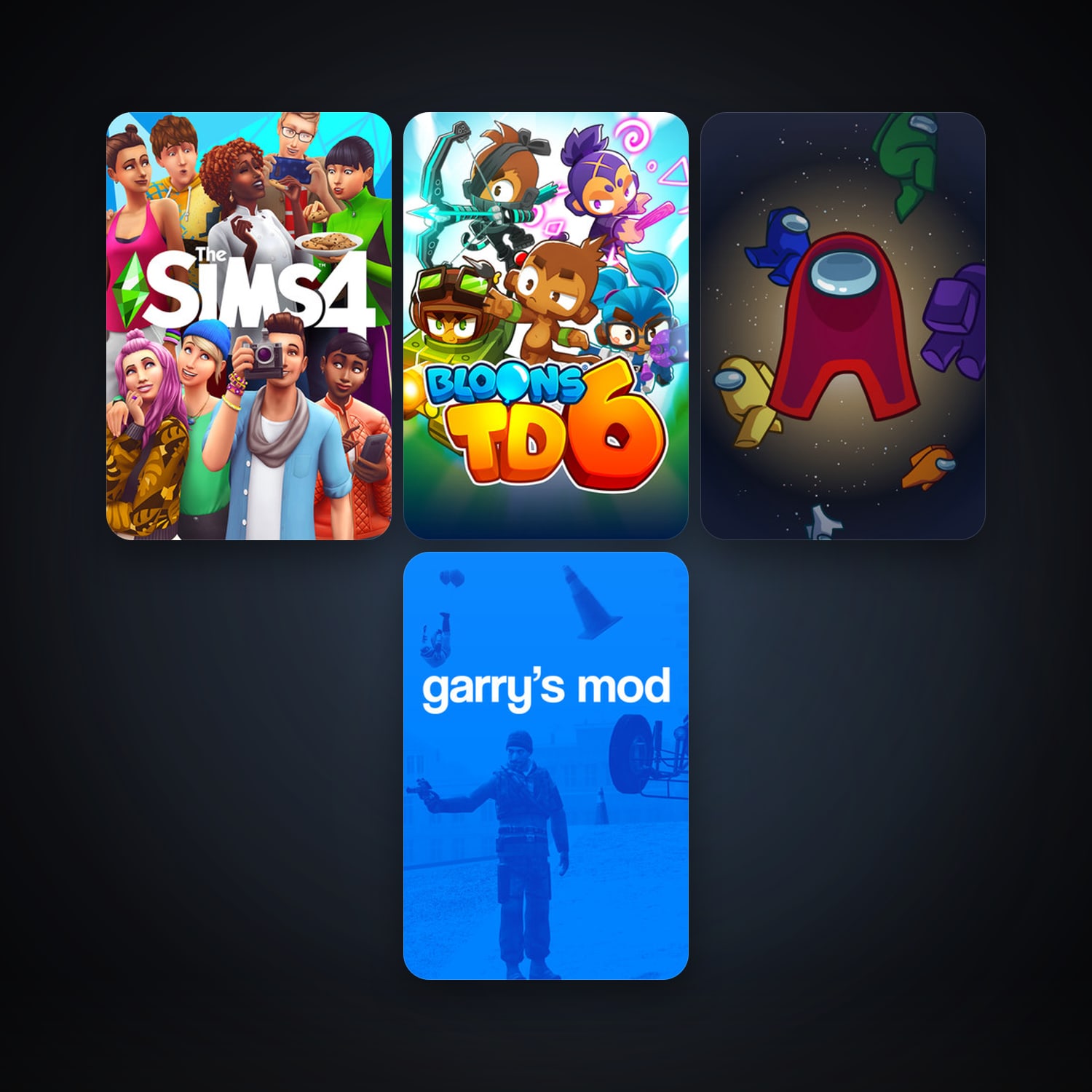 Garry's Mod + Among Us, 6 games, clean — HabibiAccounts