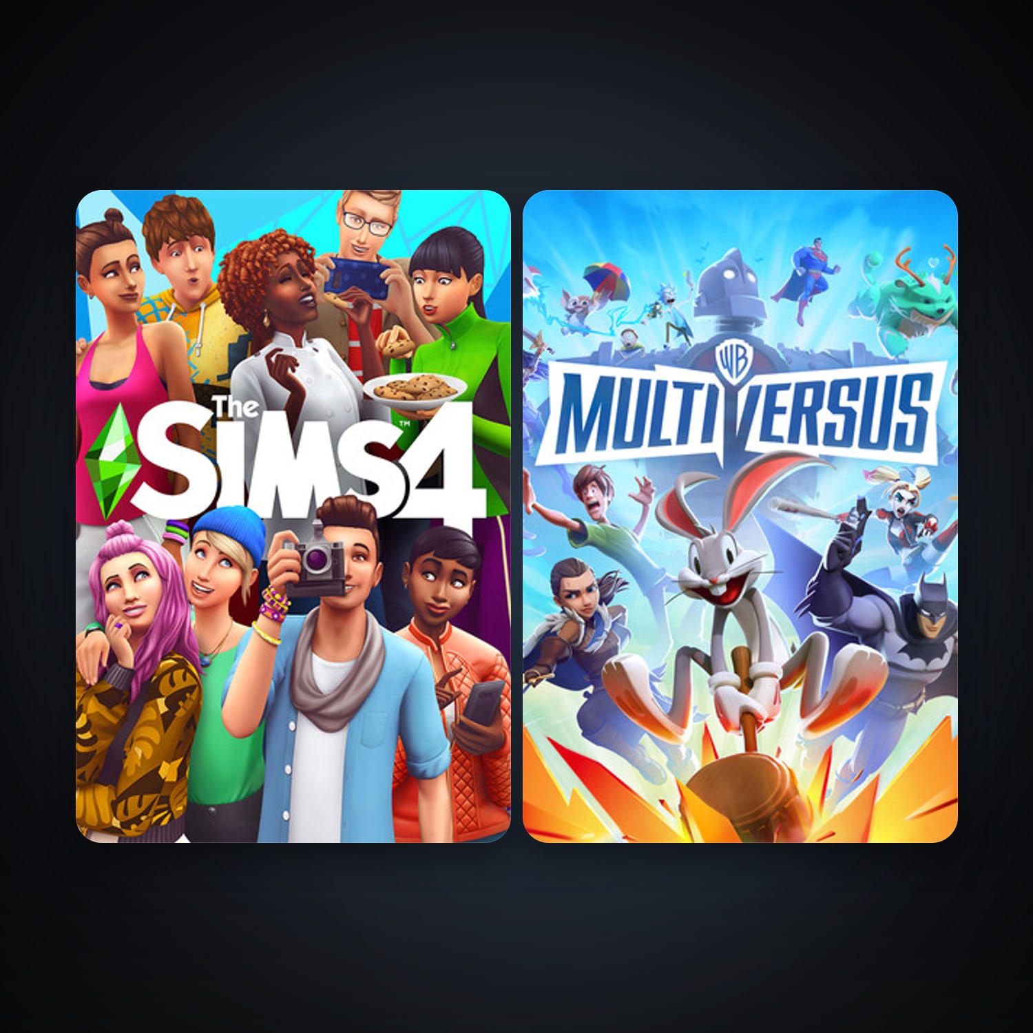 The Sims 4 + MultiVersus, 3 games, clean — HabibiAccounts