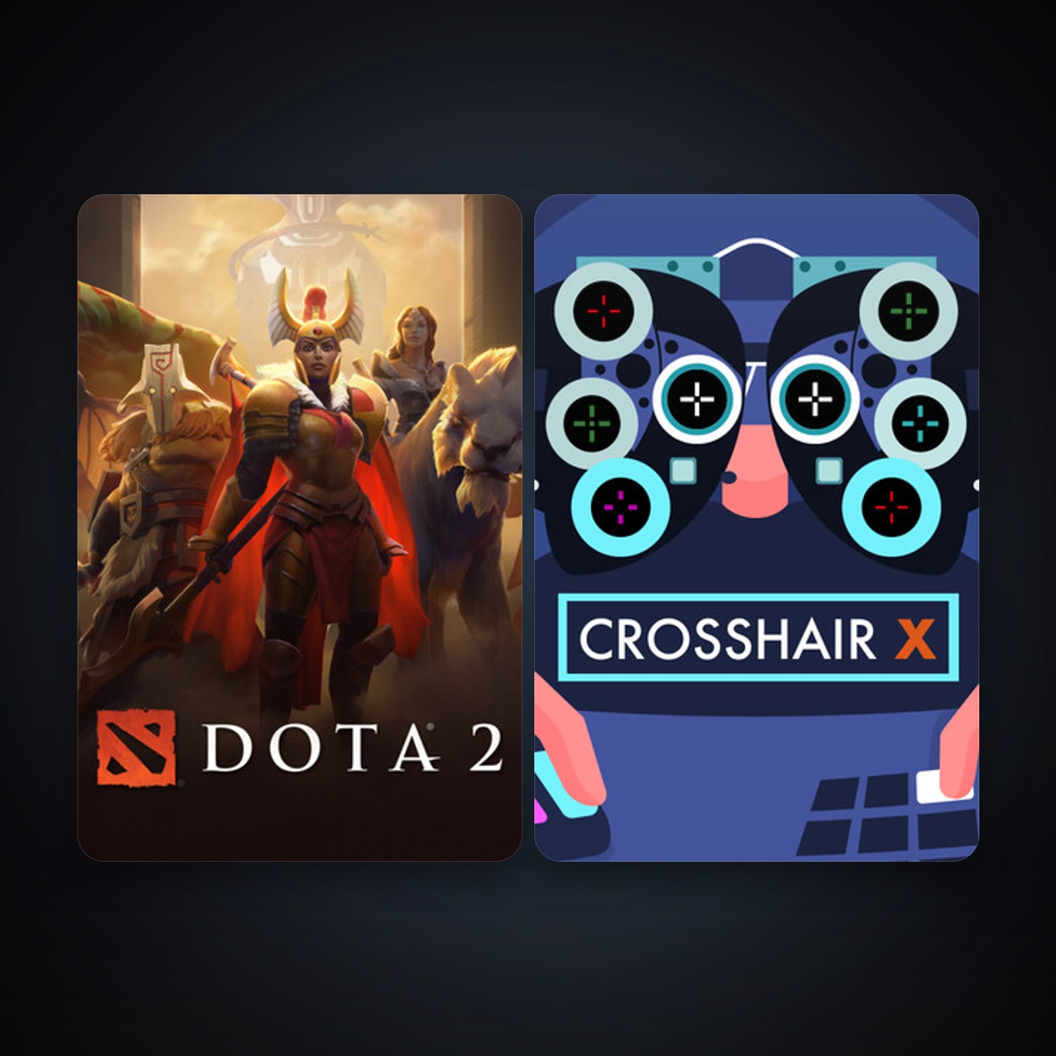 Dota 2 + Crosshair X, 4 games, clean — HabibiAccounts