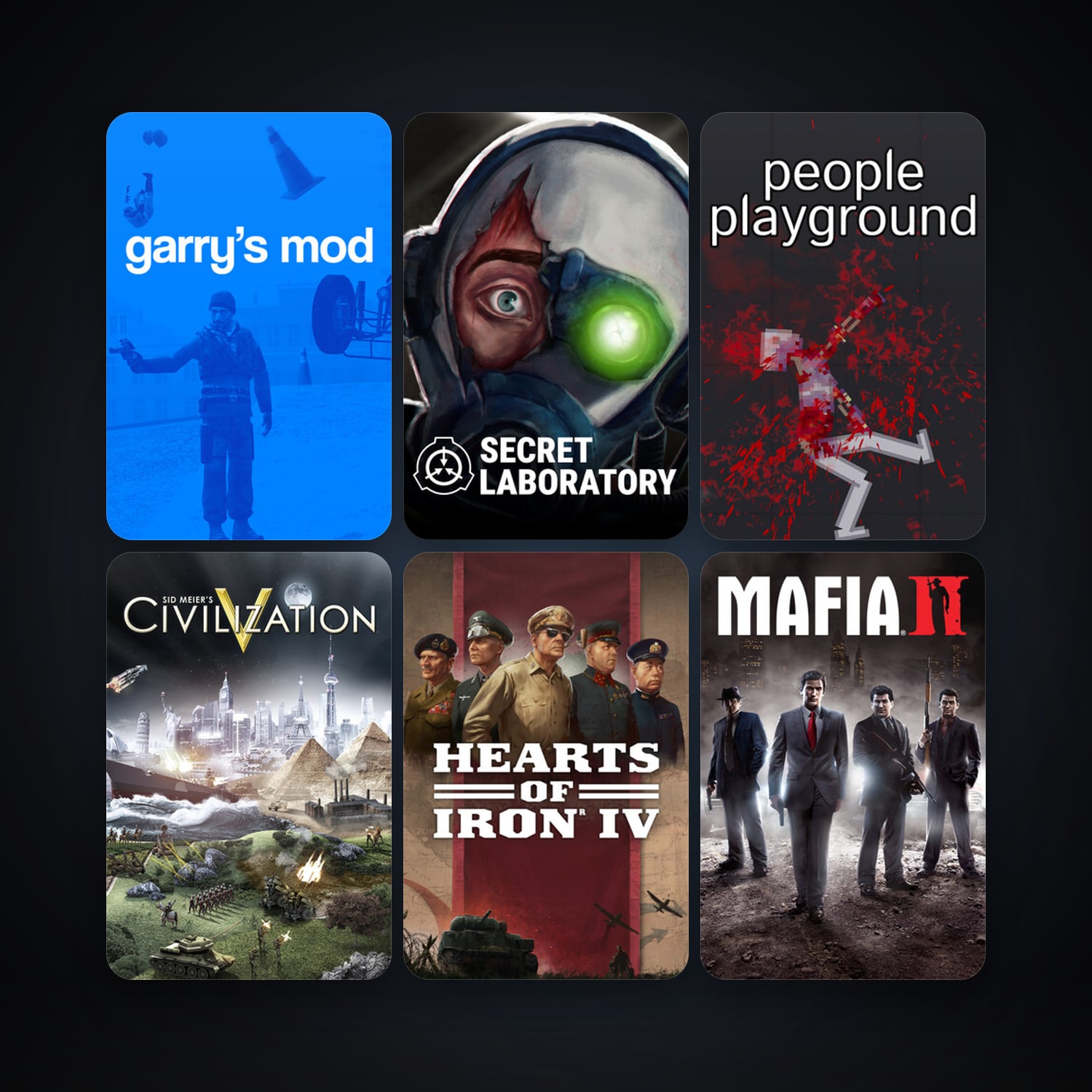 Garry's Mod + Free CS2 (No Prime), 32 games, Steam 10, clean — HabibiAccounts