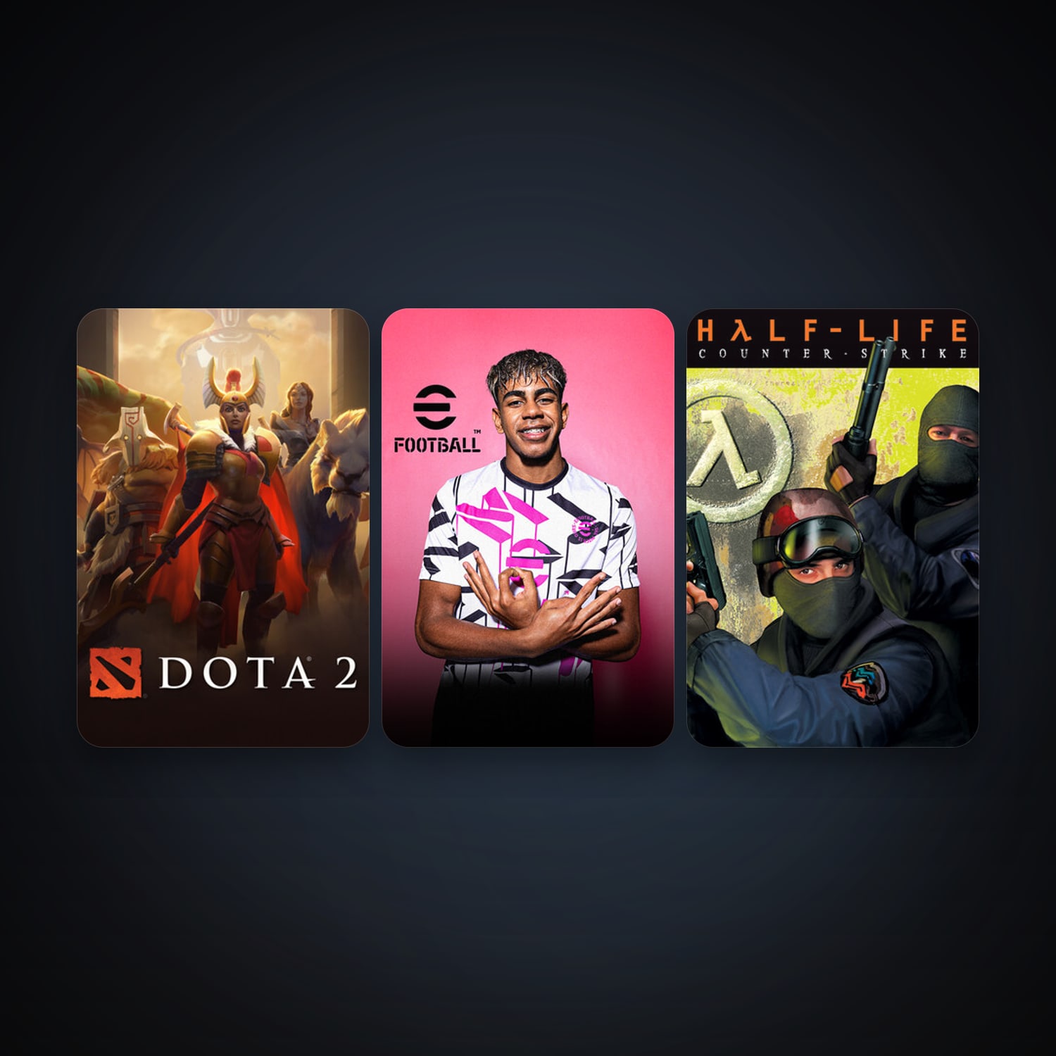Counter-Strike + Dota 2, 7 games, clean — HabibiAccounts