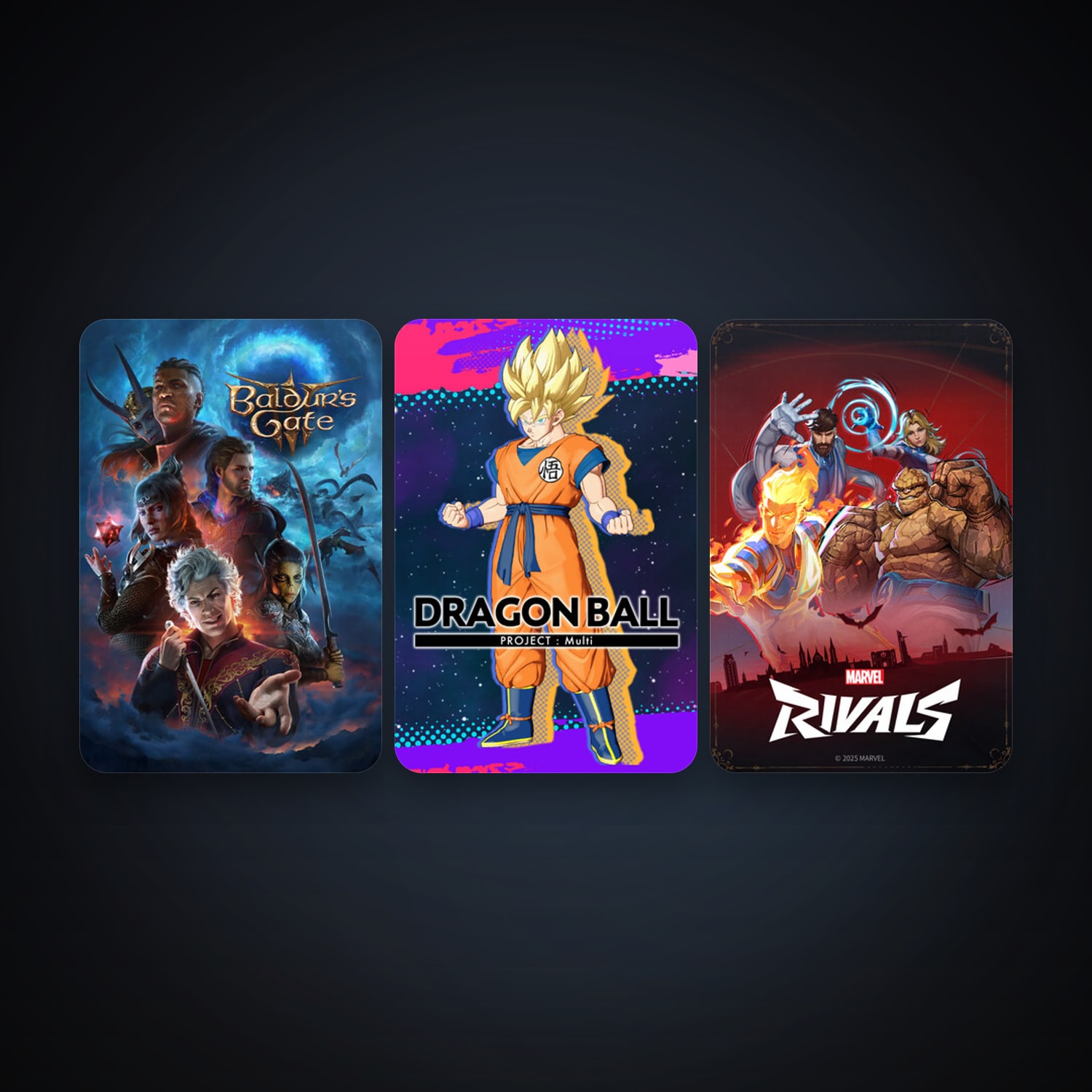 Baldur's Gate 3 + DRAGON BALL GEKISHIN SQUADRA, 3 games, clean — HabibiAccounts