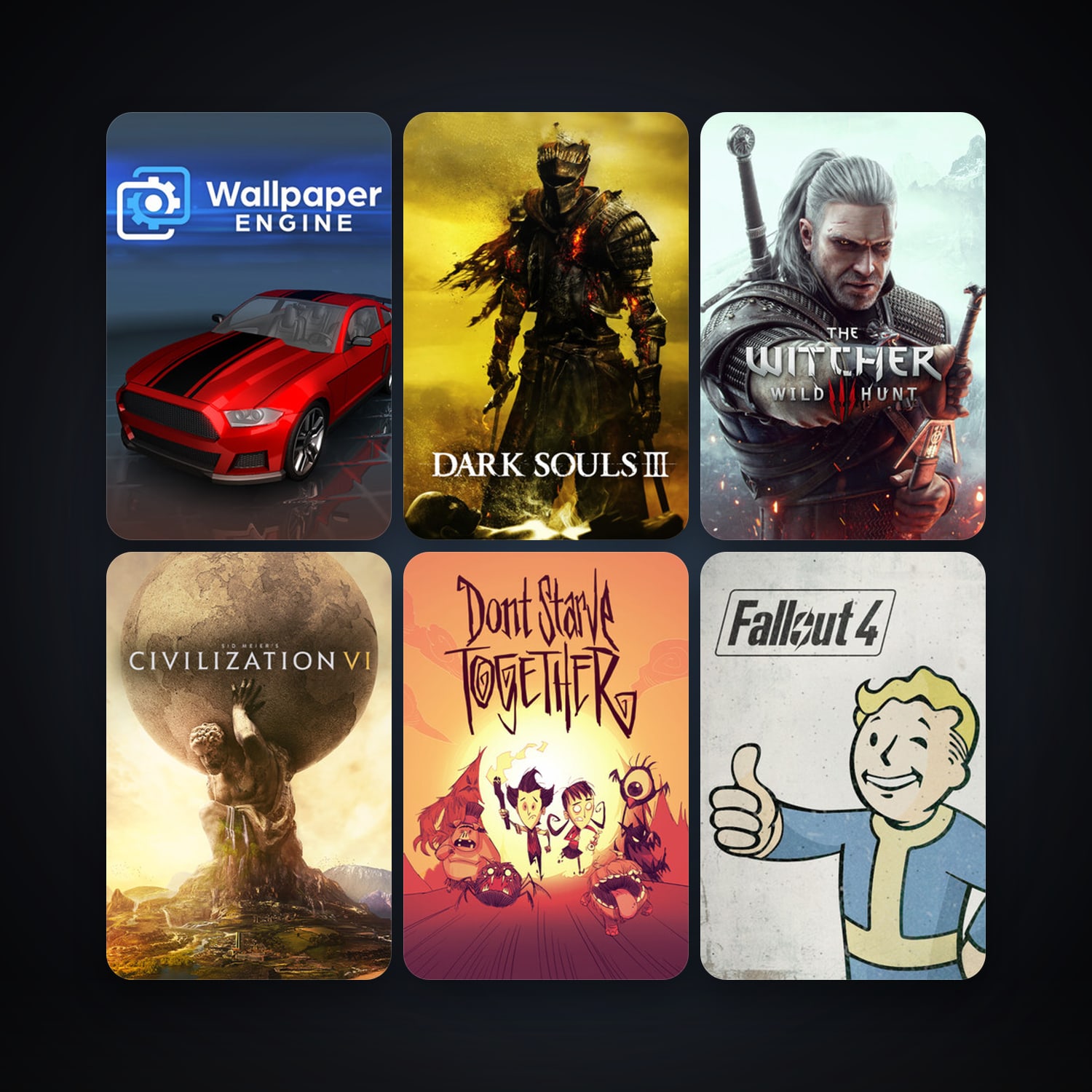 Sid Meier's Civilization VI + The Witcher 3: Wild Hunt, 10 games, clean — HabibiAccounts