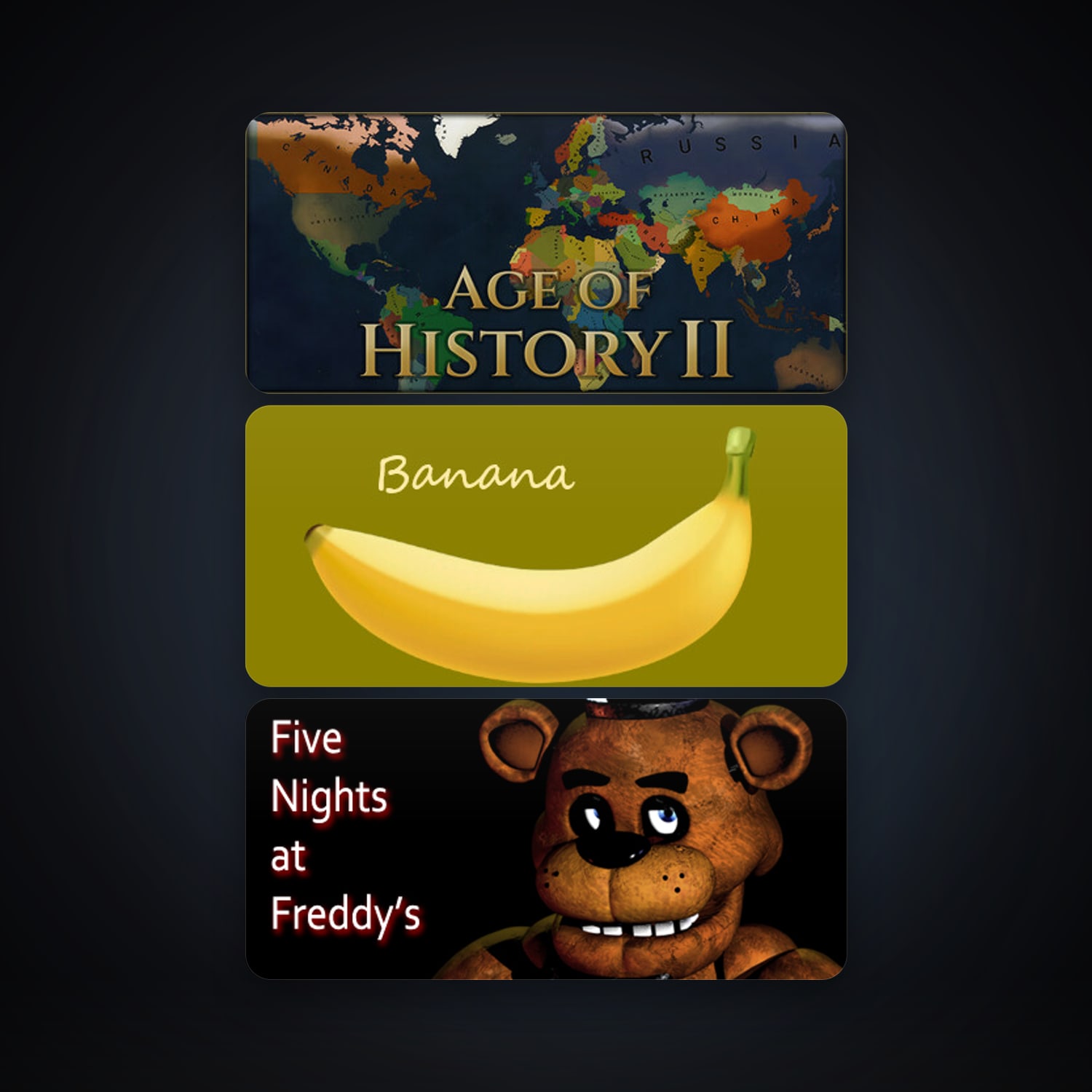 Five Nights at Freddy's + Age of History II, 4 games, clean — HabibiAccounts