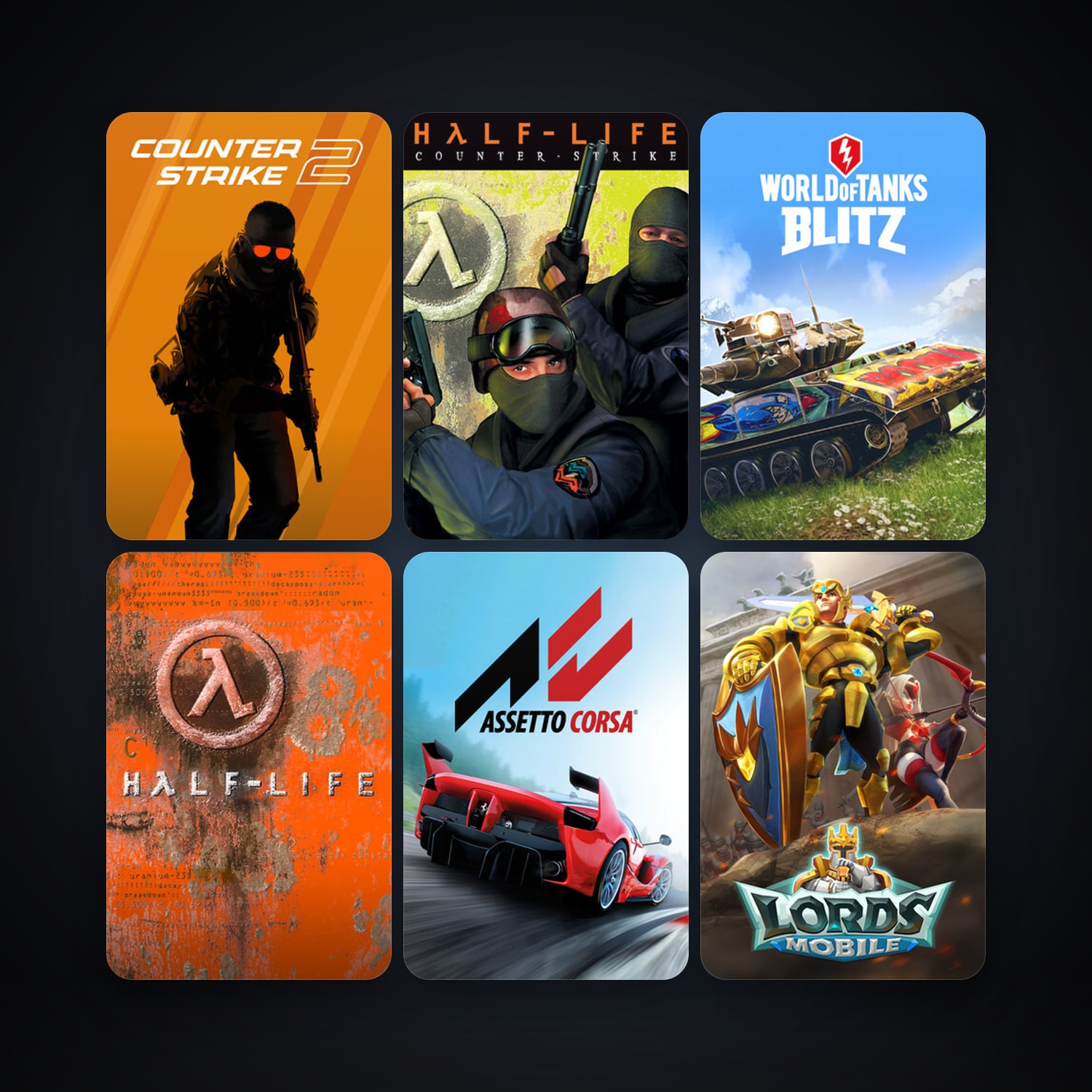 Counter-Strike + Team Fortress Classic, 15 games, Steam 11, clean — HabibiAccounts