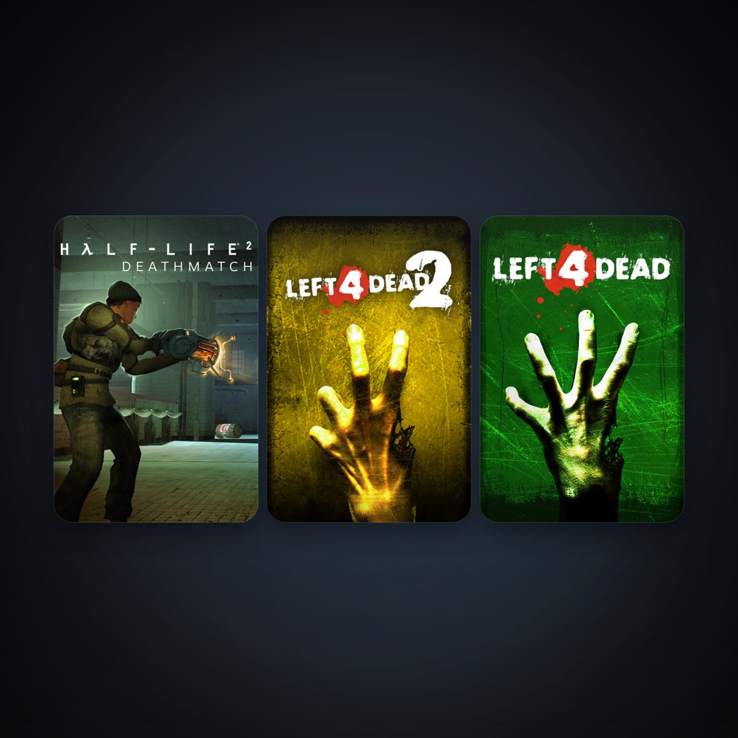 Half-Life 2: Deathmatch + Left 4 Dead, 3 games, clean — HabibiAccounts