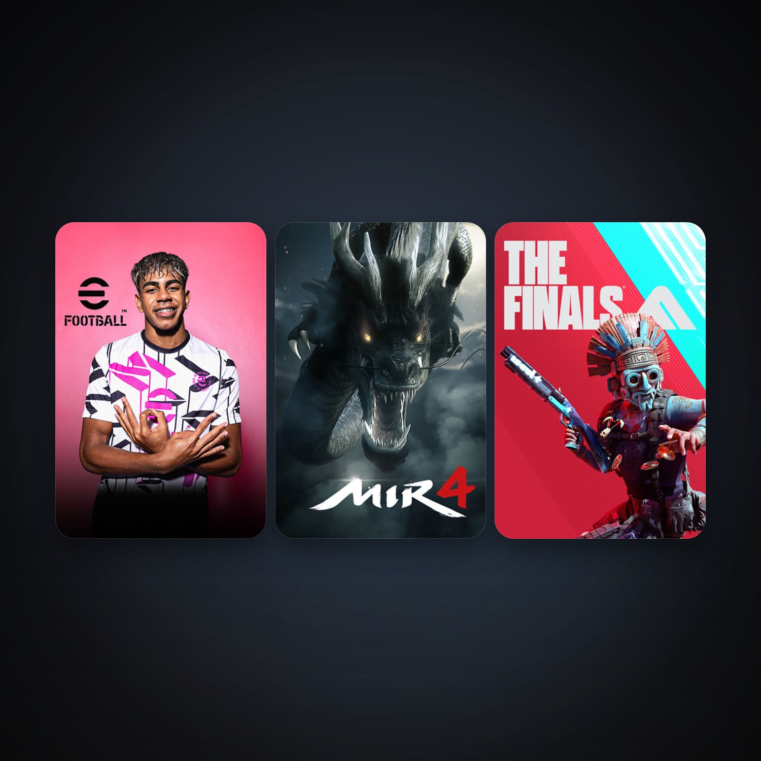 MIR4 + eFootball 2024, 13 games, clean — HabibiAccounts