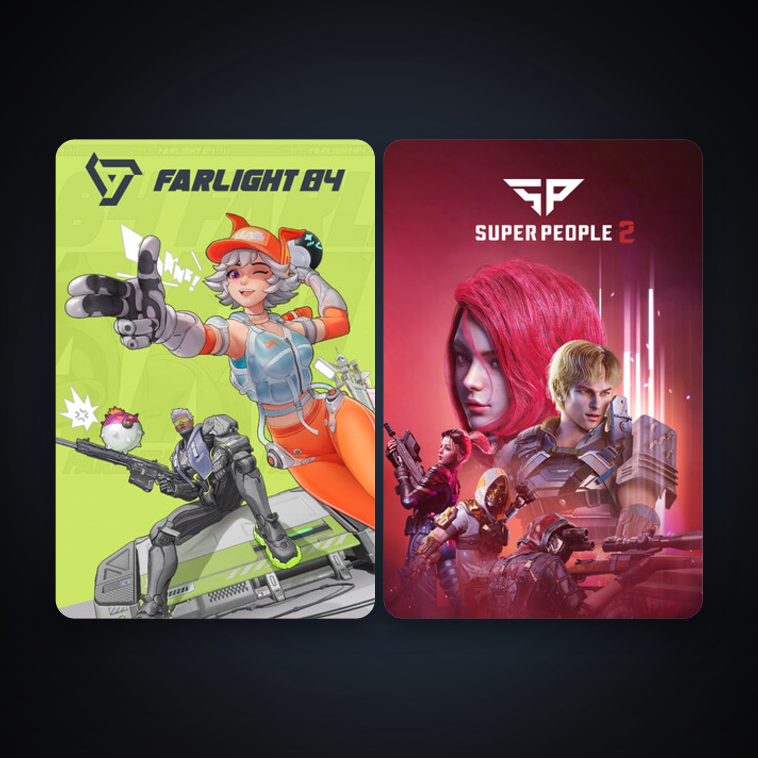 SUPER PEOPLE + Farlight 84, 2 games, clean — HabibiAccounts