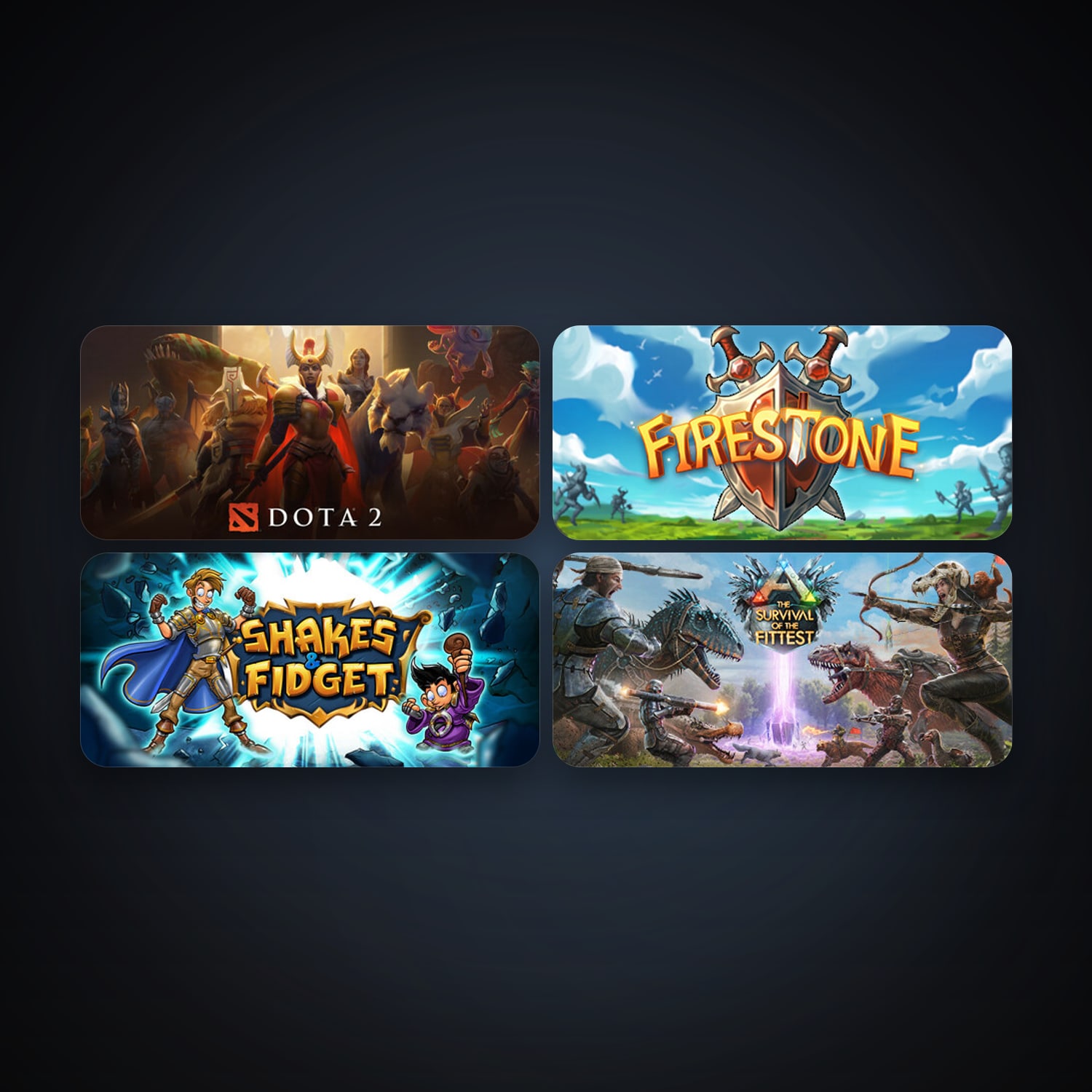 Dota 2 + ARK: The Survival Of The Fittest, 6 games, clean — HabibiAccounts
