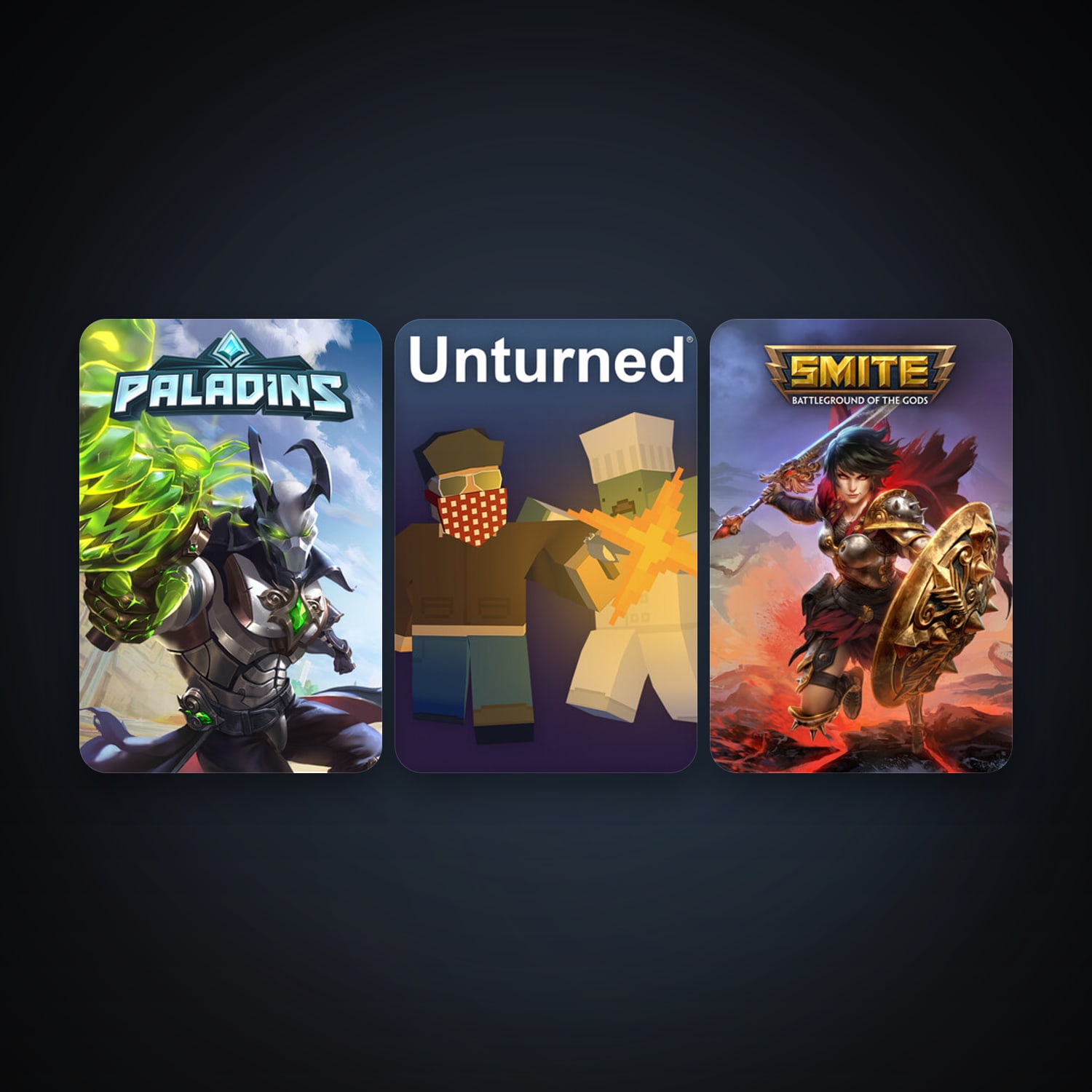 Unturned + SMITE, 3 games, clean — HabibiAccounts