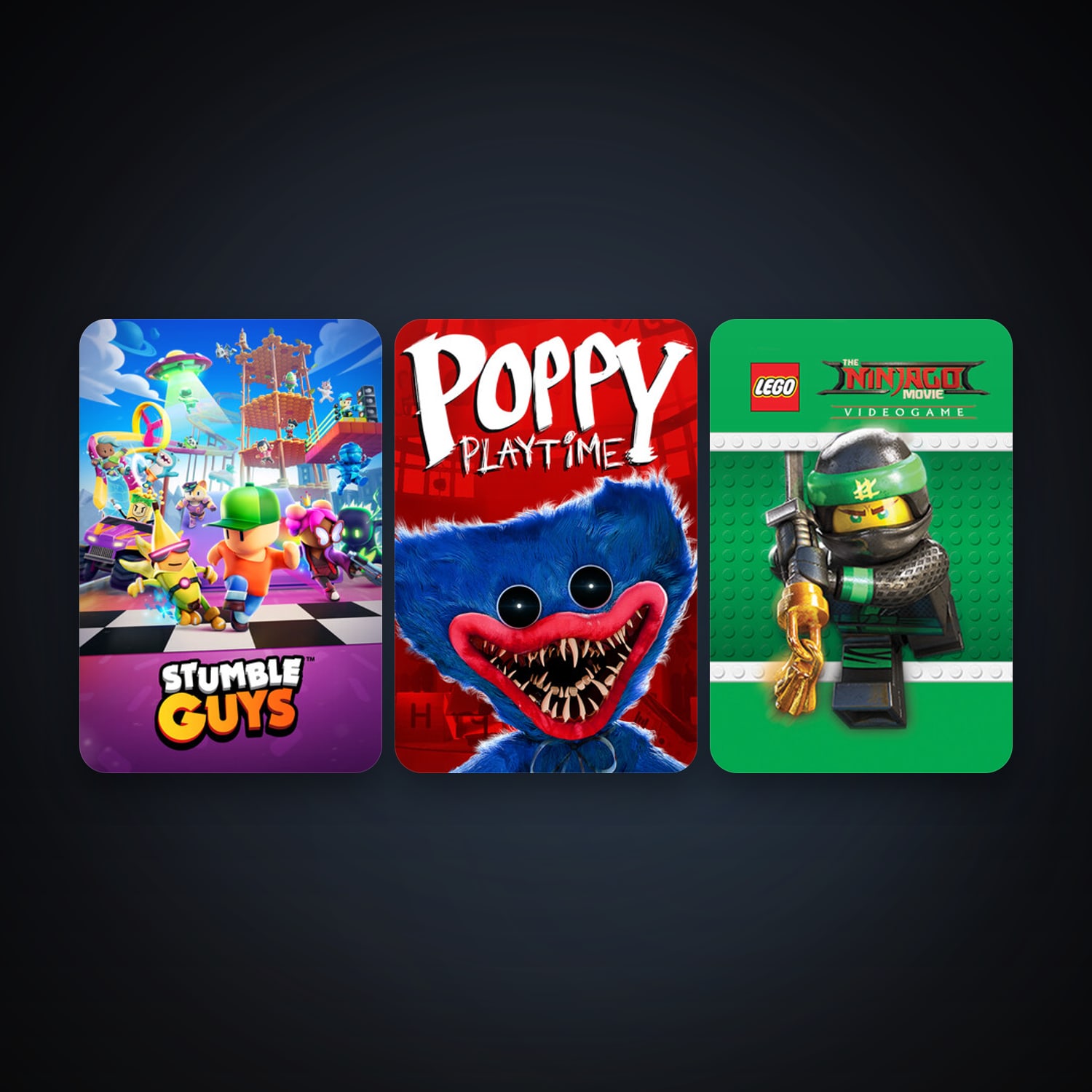 The LEGO NINJAGO Movie Video Game + Stumble Guys, 5 games, clean — HabibiAccounts