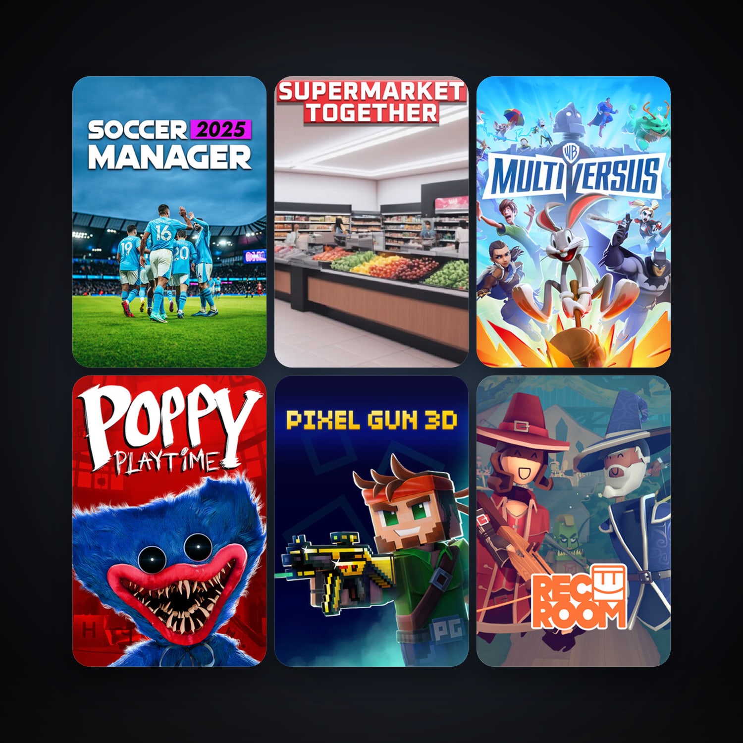 Rec Room + Poppy Playtime, 13 games, clean — HabibiAccounts