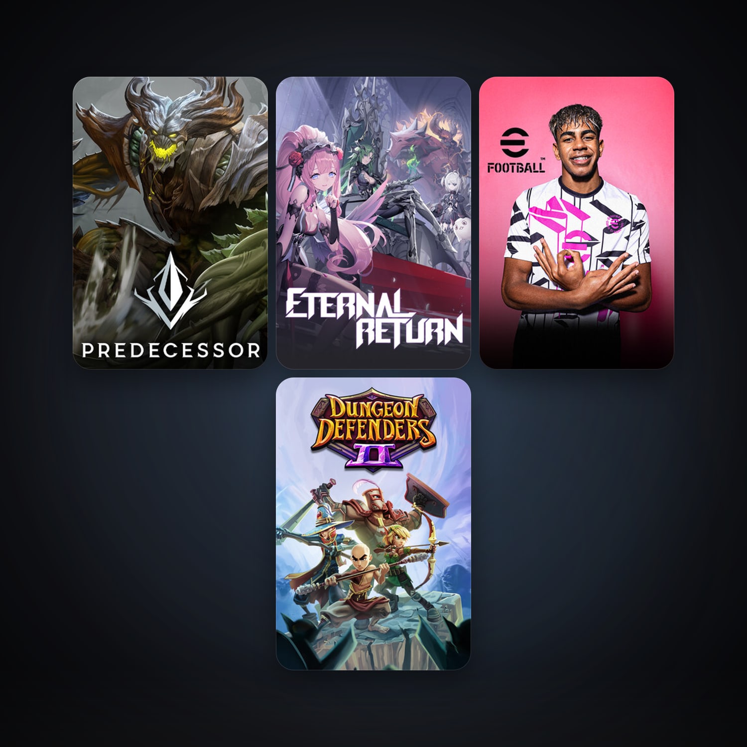 Dungeon Defenders II + Predecessor, 5 games, clean — HabibiAccounts