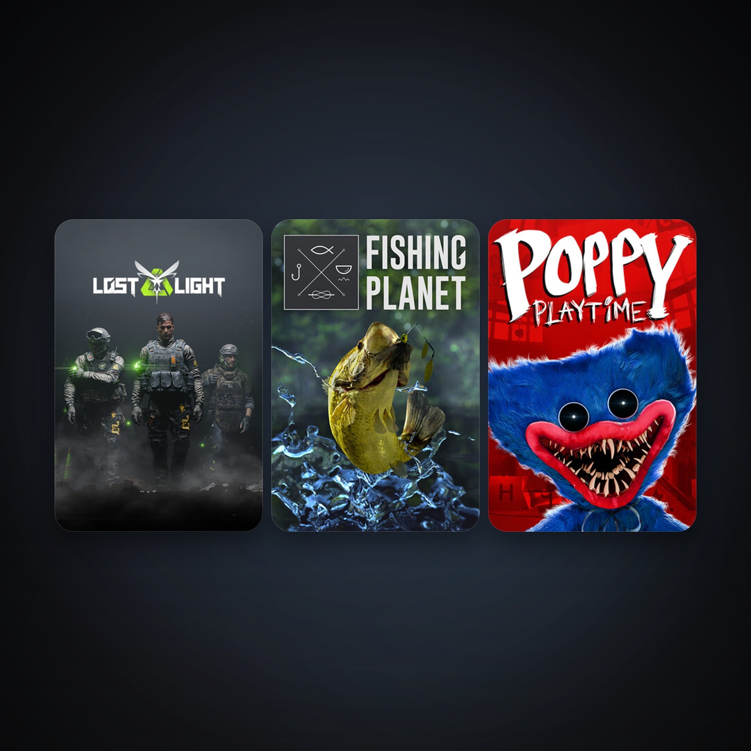 Fishing Planet + Poppy Playtime, 14 games, clean — HabibiAccounts