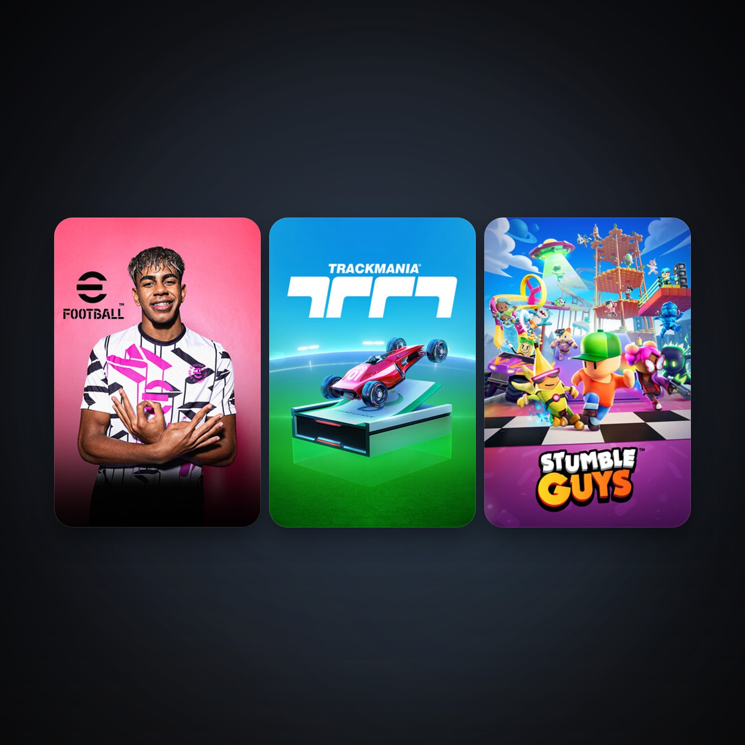 eFootball 2024 + Stumble Guys, 8 games, clean — HabibiAccounts