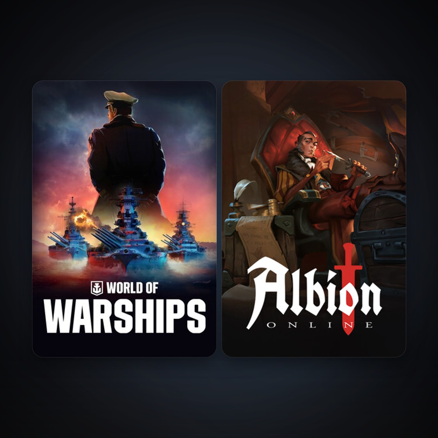 World of Warships + Albion Online, 3 games, clean — HabibiAccounts