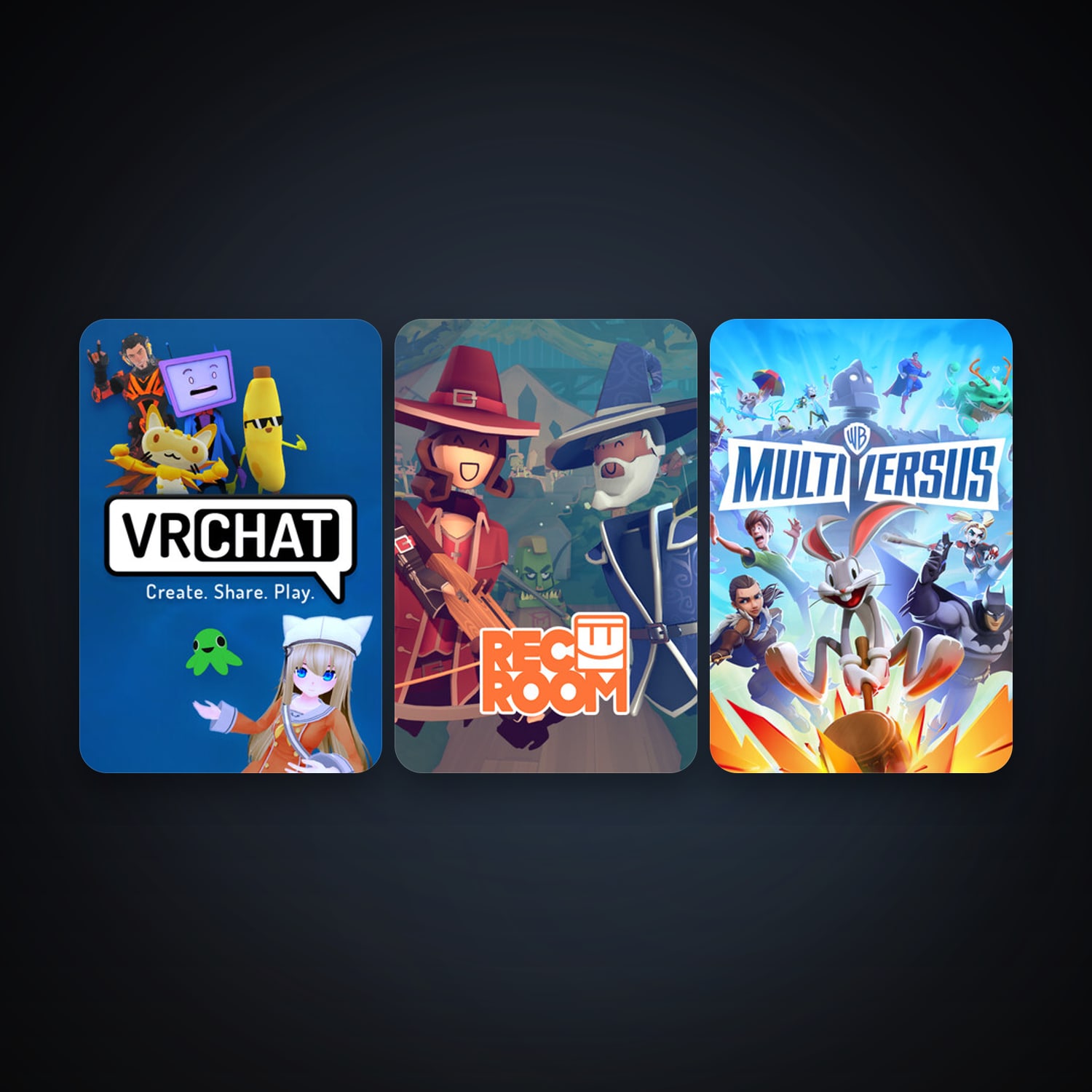 VRChat + Rec Room, 4 games, clean — HabibiAccounts