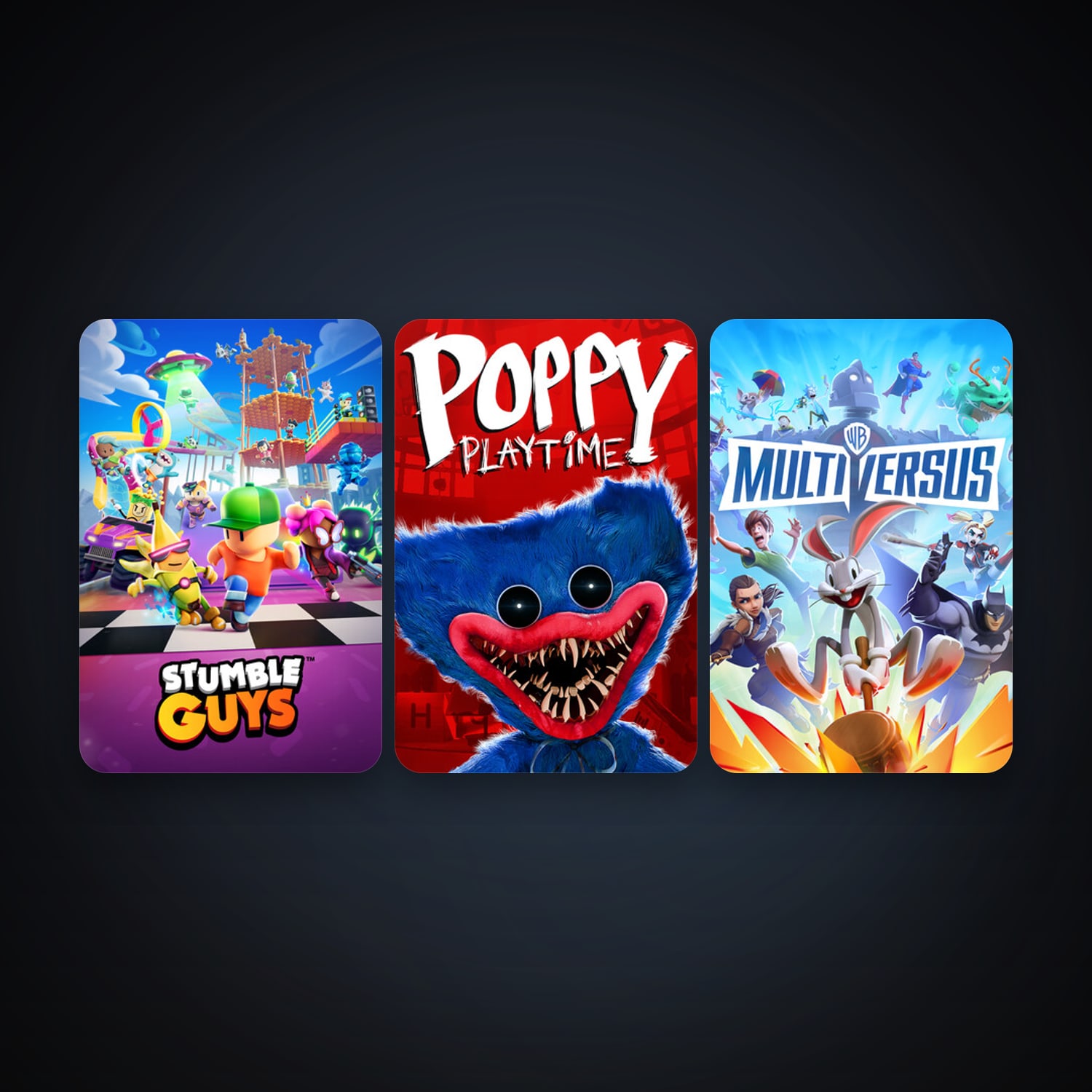 Stumble Guys + Poppy Playtime, 6 games, clean — HabibiAccounts