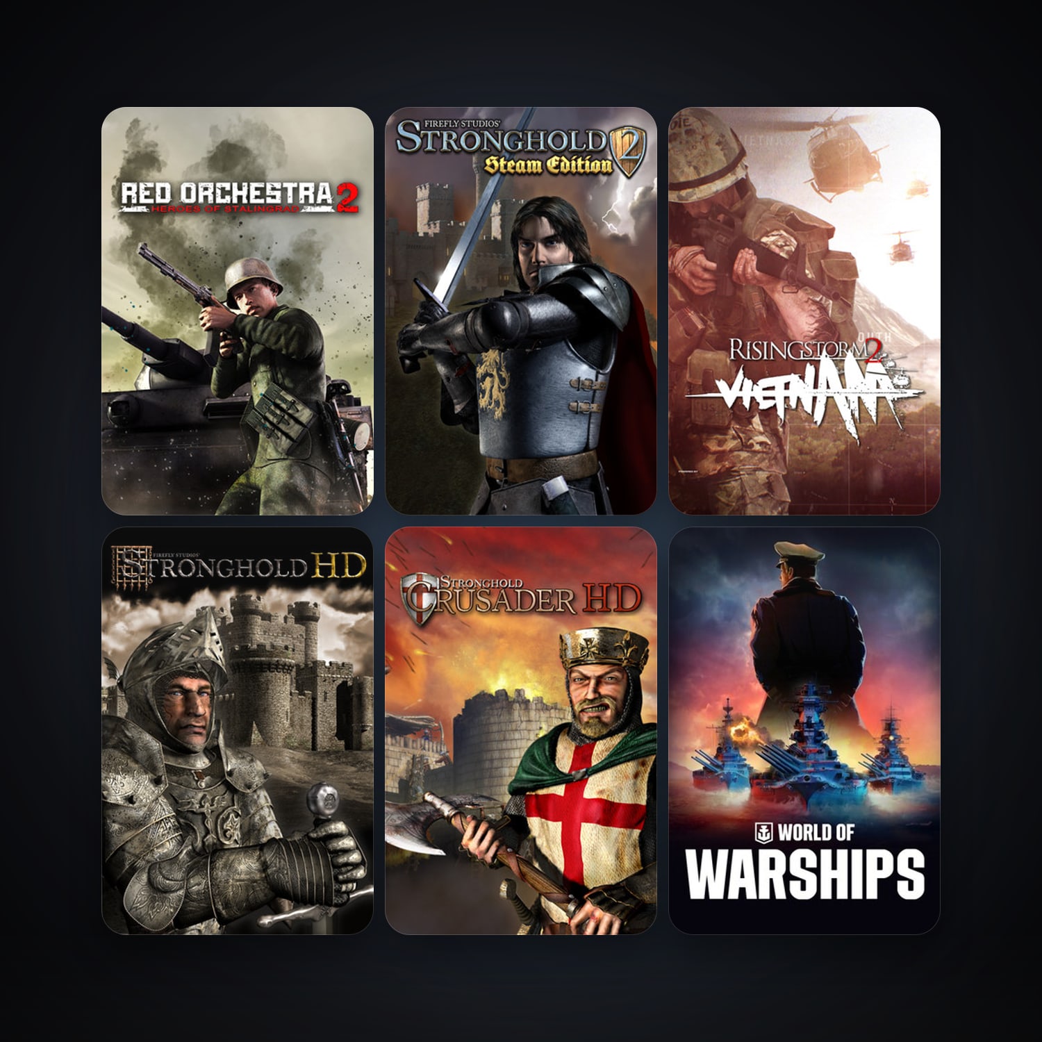 Red Orchestra 2: Heroes of Stalingrad with Rising Storm + Stronghold HD, 24 games, Steam 10, clean — HabibiAccounts