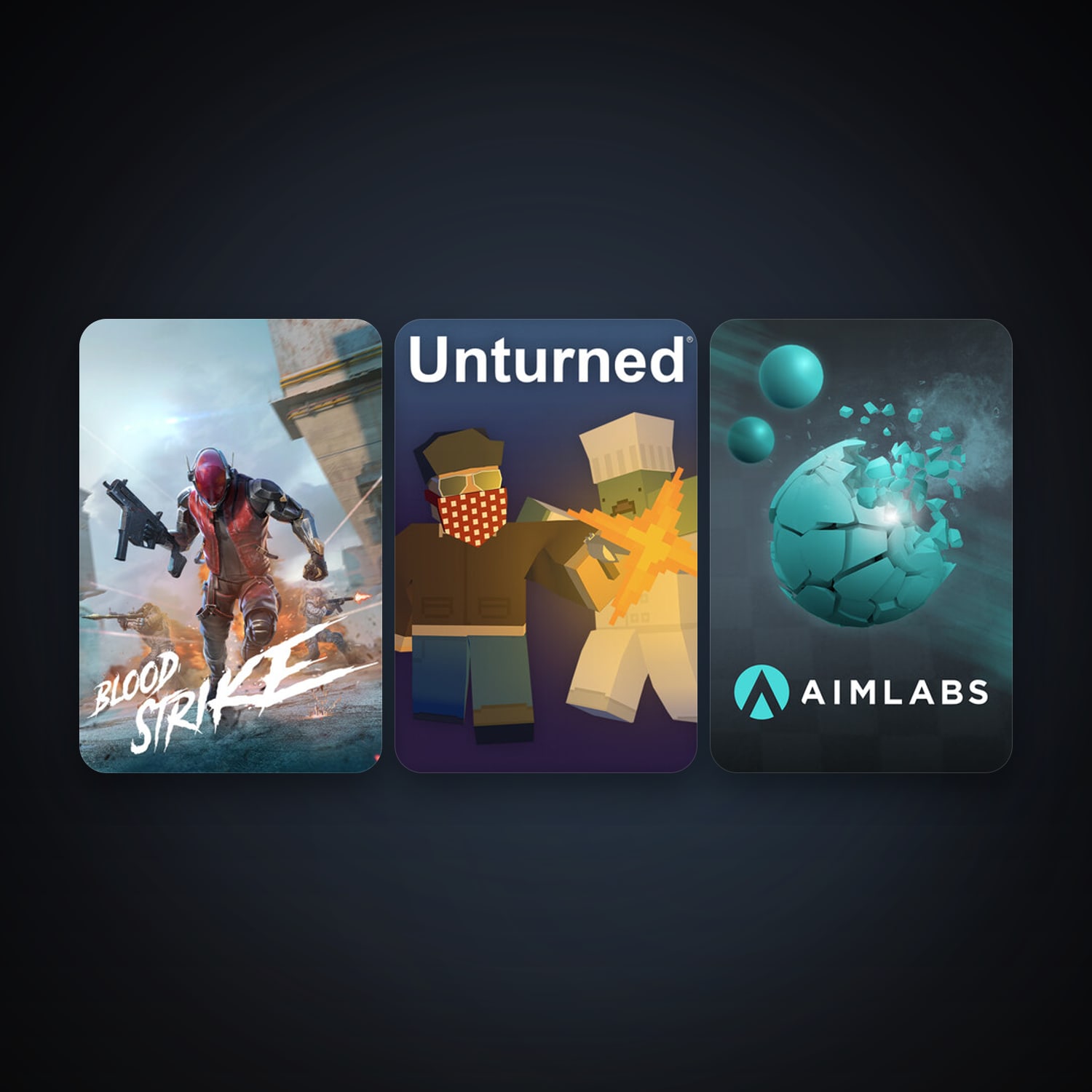 Unturned + Aimlabs, 3 games, clean — HabibiAccounts