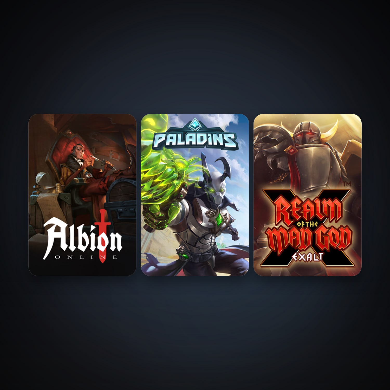 Realm of the Mad God + Paladins, 3 games, clean — HabibiAccounts